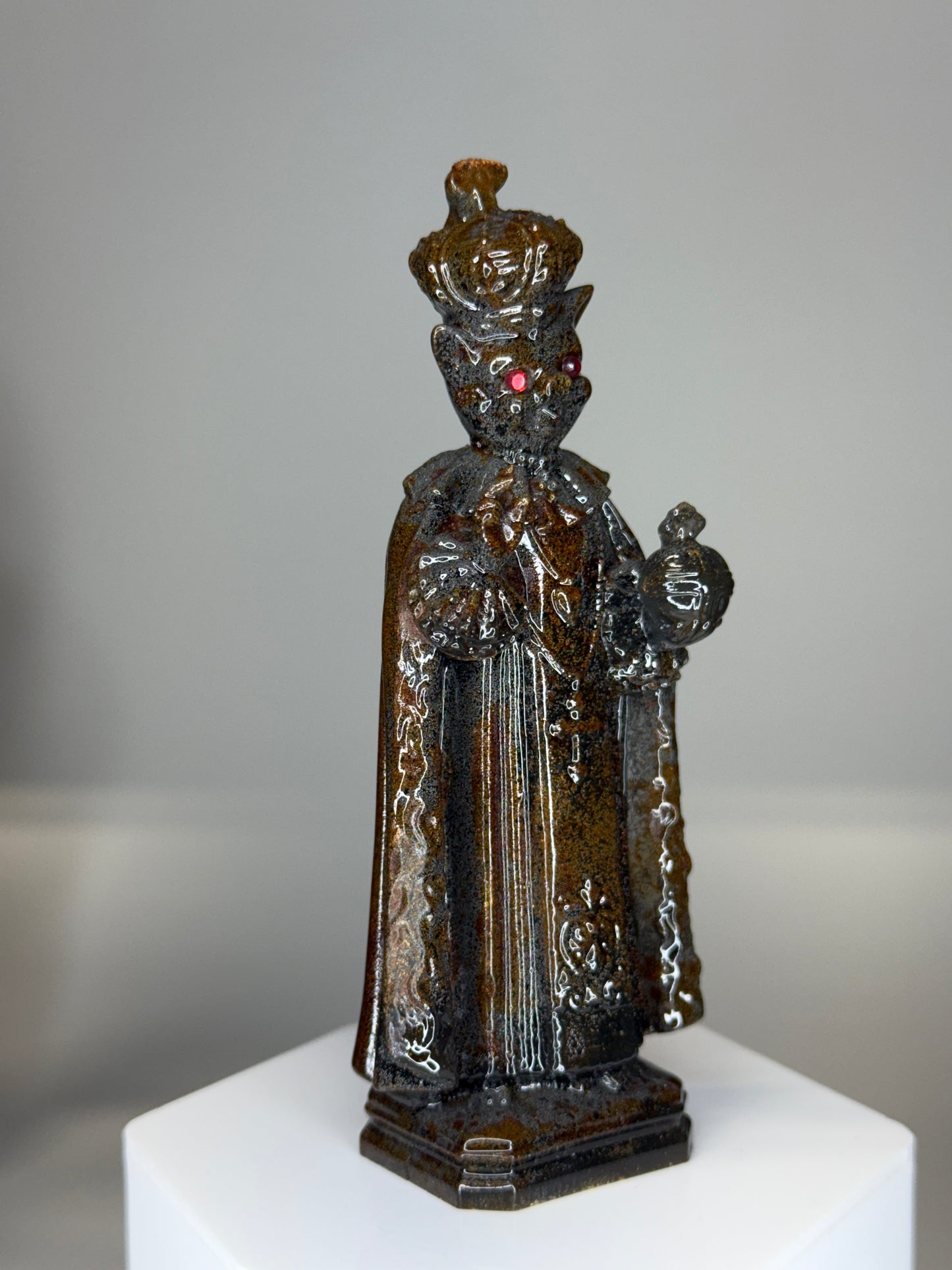 Saint Piggy: Cold Cast Iron, Rusted