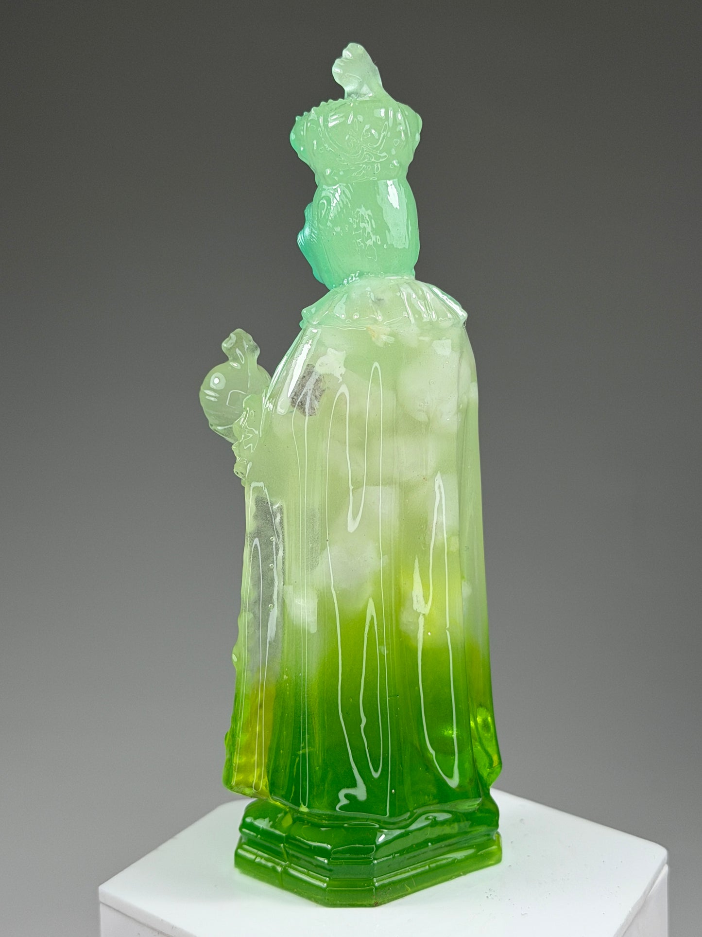 Saint Ape: White/Green Fade Glow