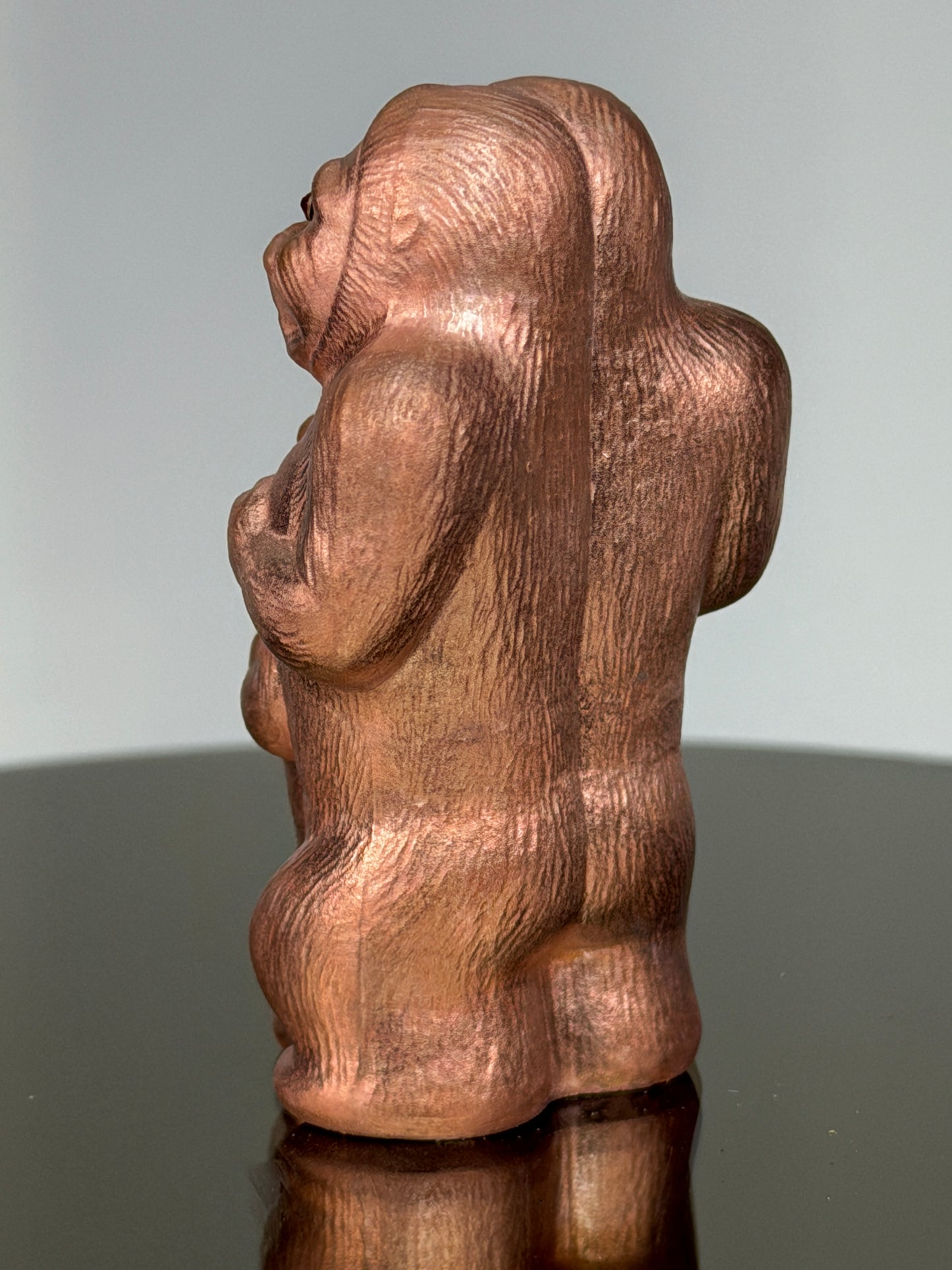 Ape Family: Copper Plated Polished