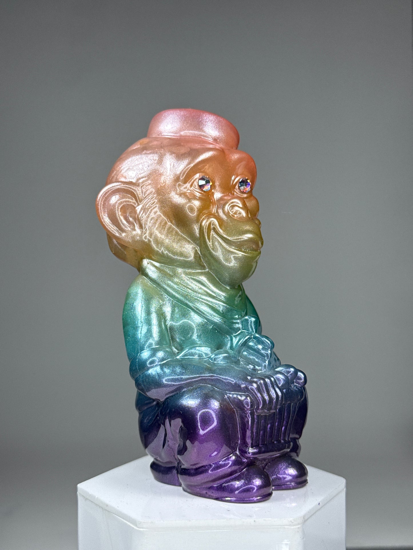 Monkey with Bananas: Light Rainbow Sparkle