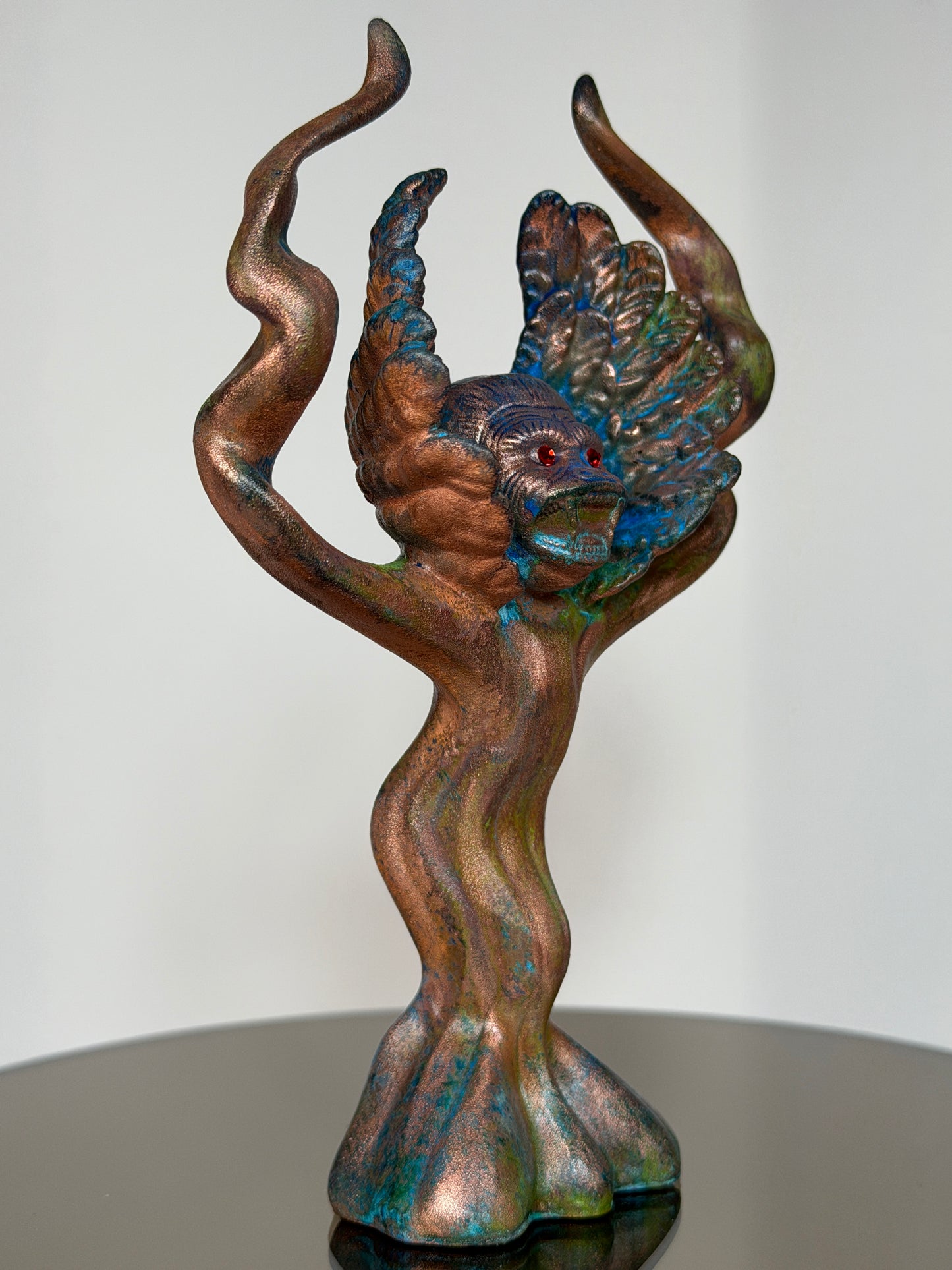 Adult Cherub Ape: Copper Plated Tall Complications