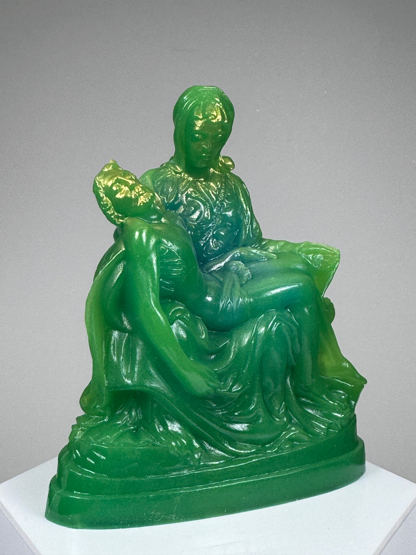 Pietà: Glow Green with Gold