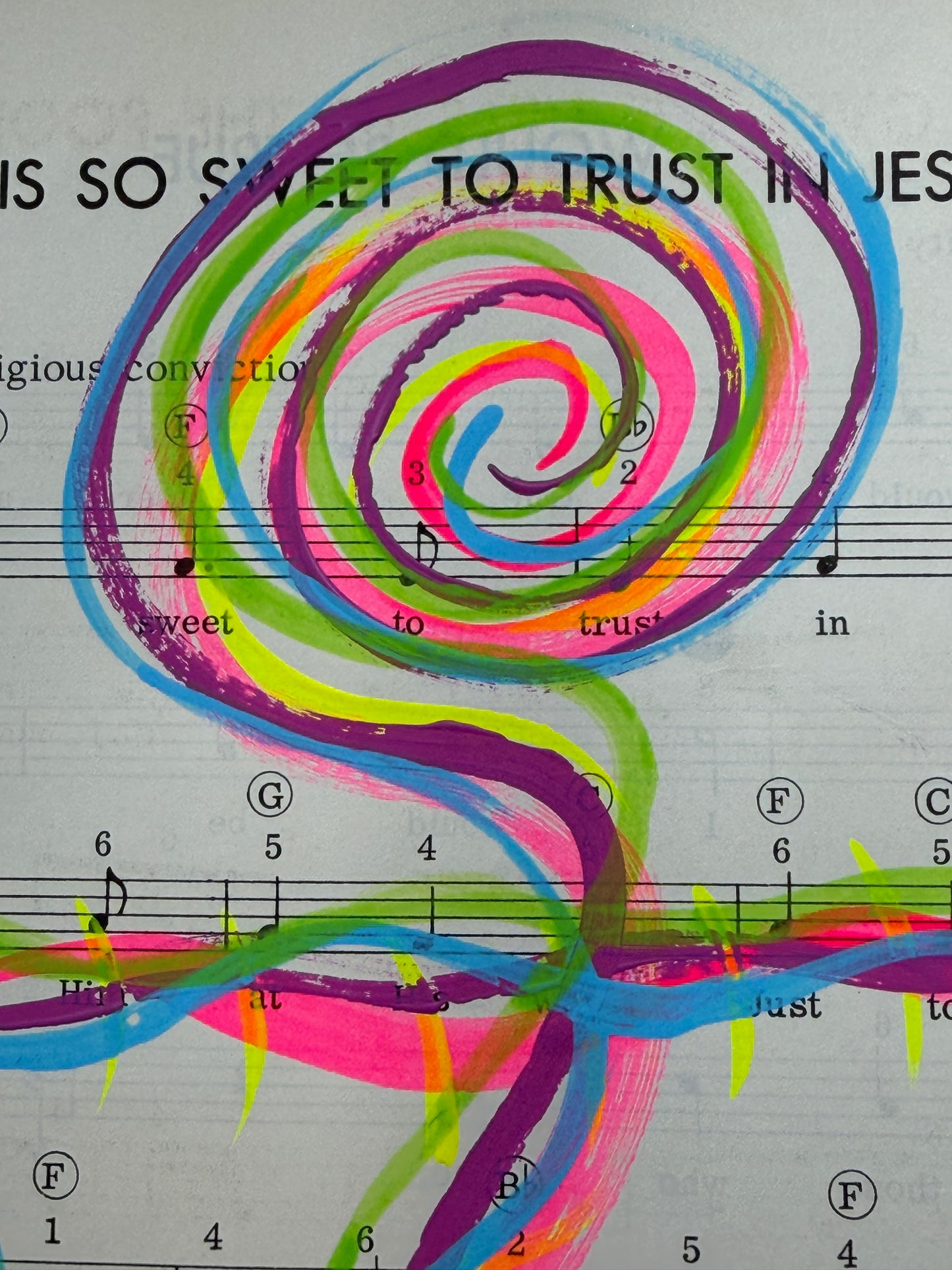 ‘Tis so Sweet to Trust in Jesus (slowly, with religious conviction)