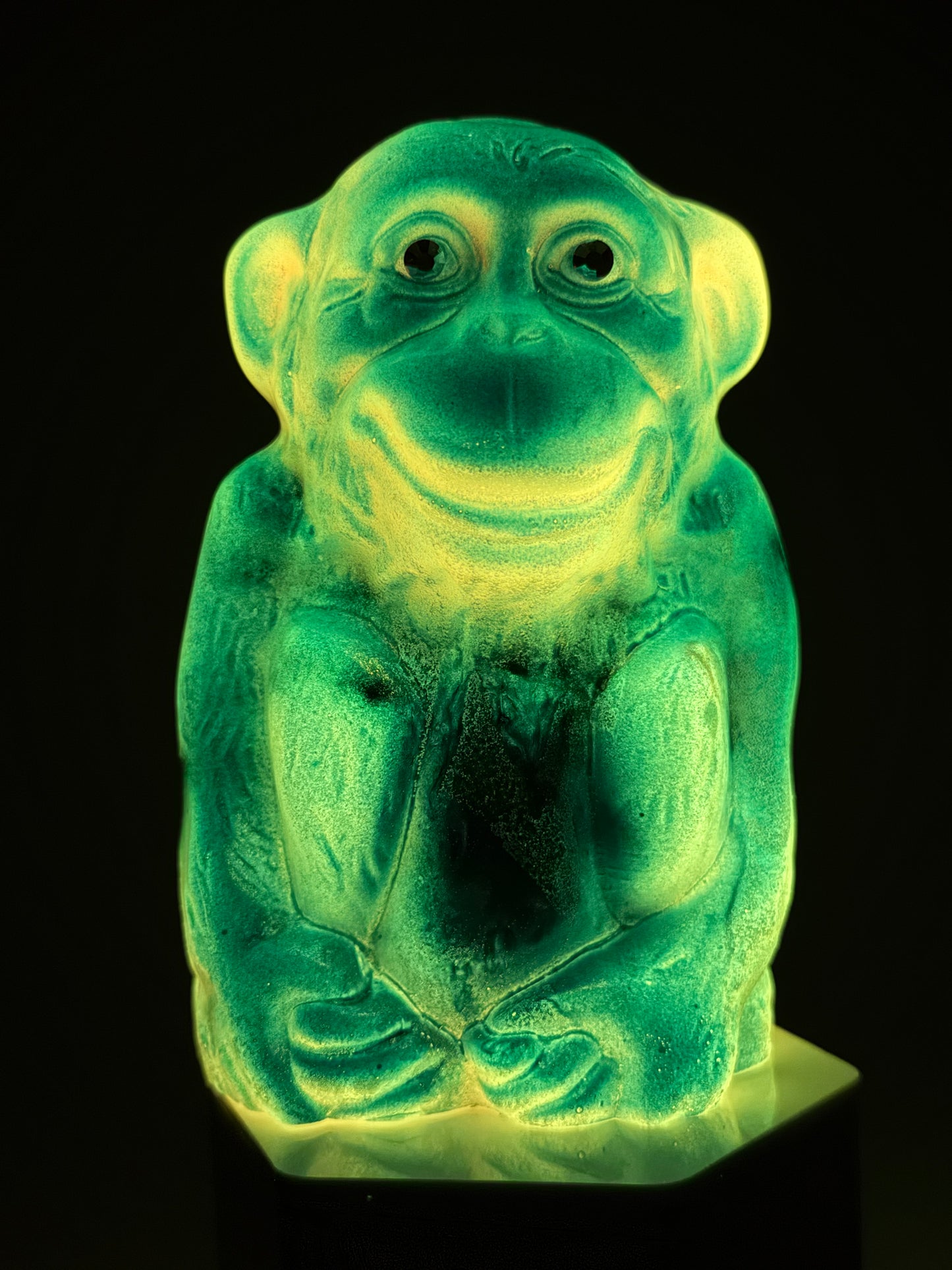 Sitting Monkey: Orange Glow Squat