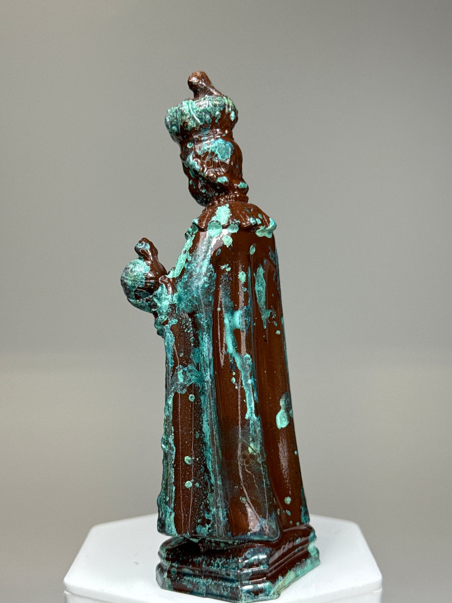 Infant Jesus Of Prague 2.0: Cold Cast Copper, Corroded