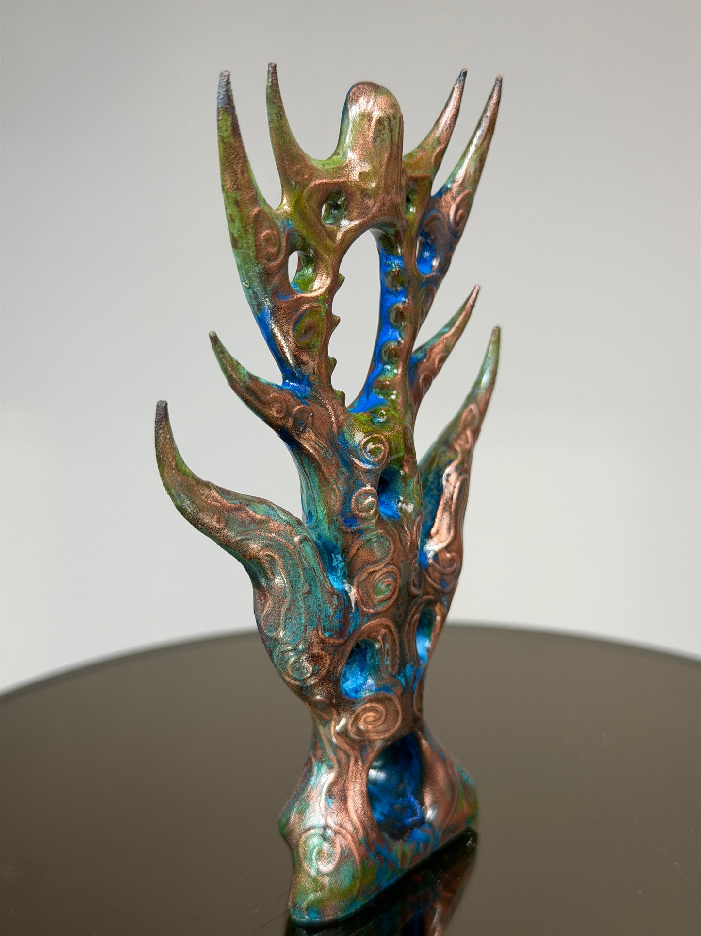 Glyph Number Nine: Copper Plated Sharp Flow