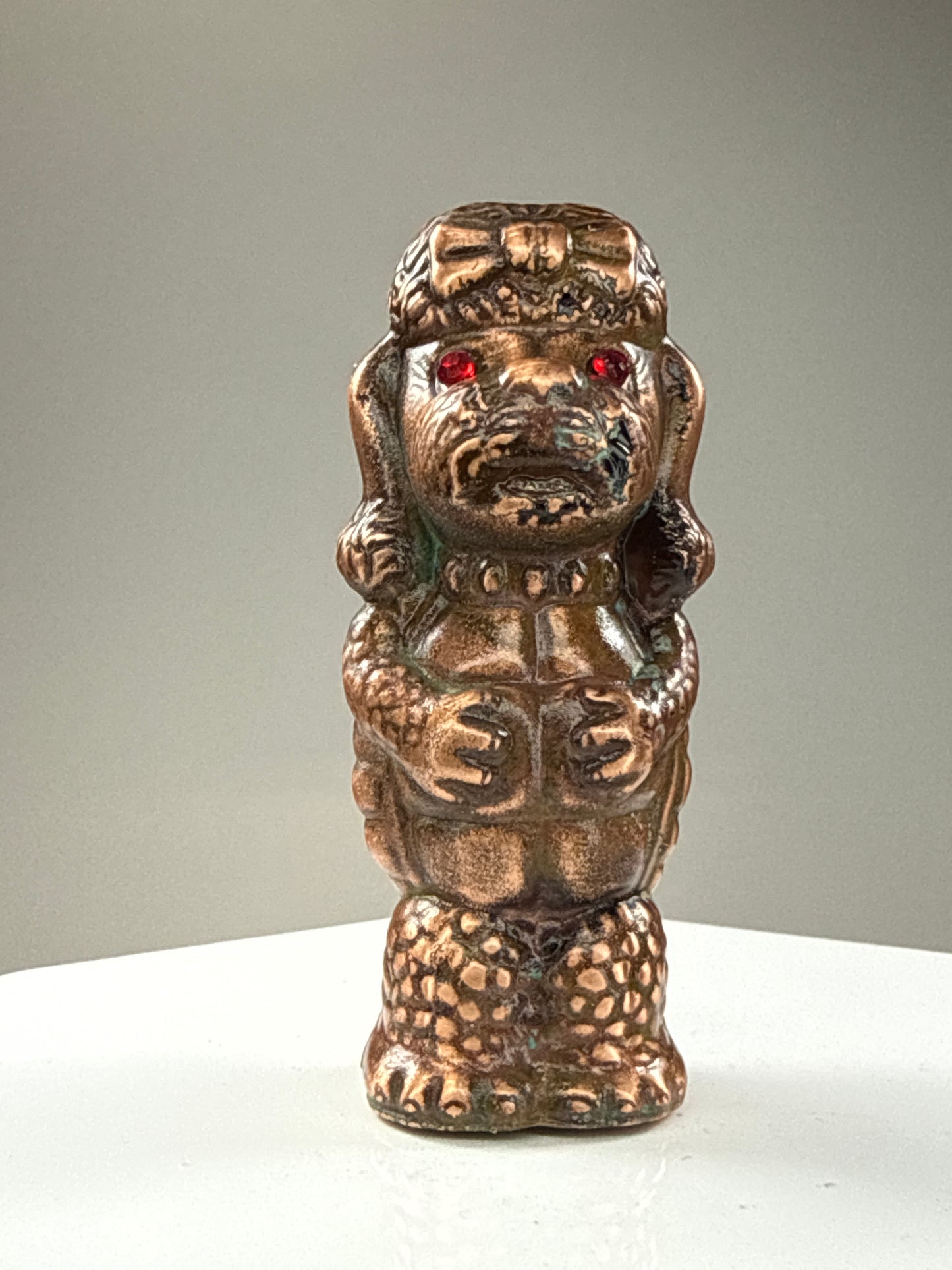 Poodle Turtle: Copper Plated Rubbled