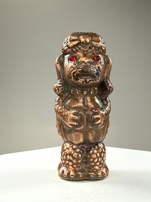 Poodle Turtle: Copper Plated Rubbled