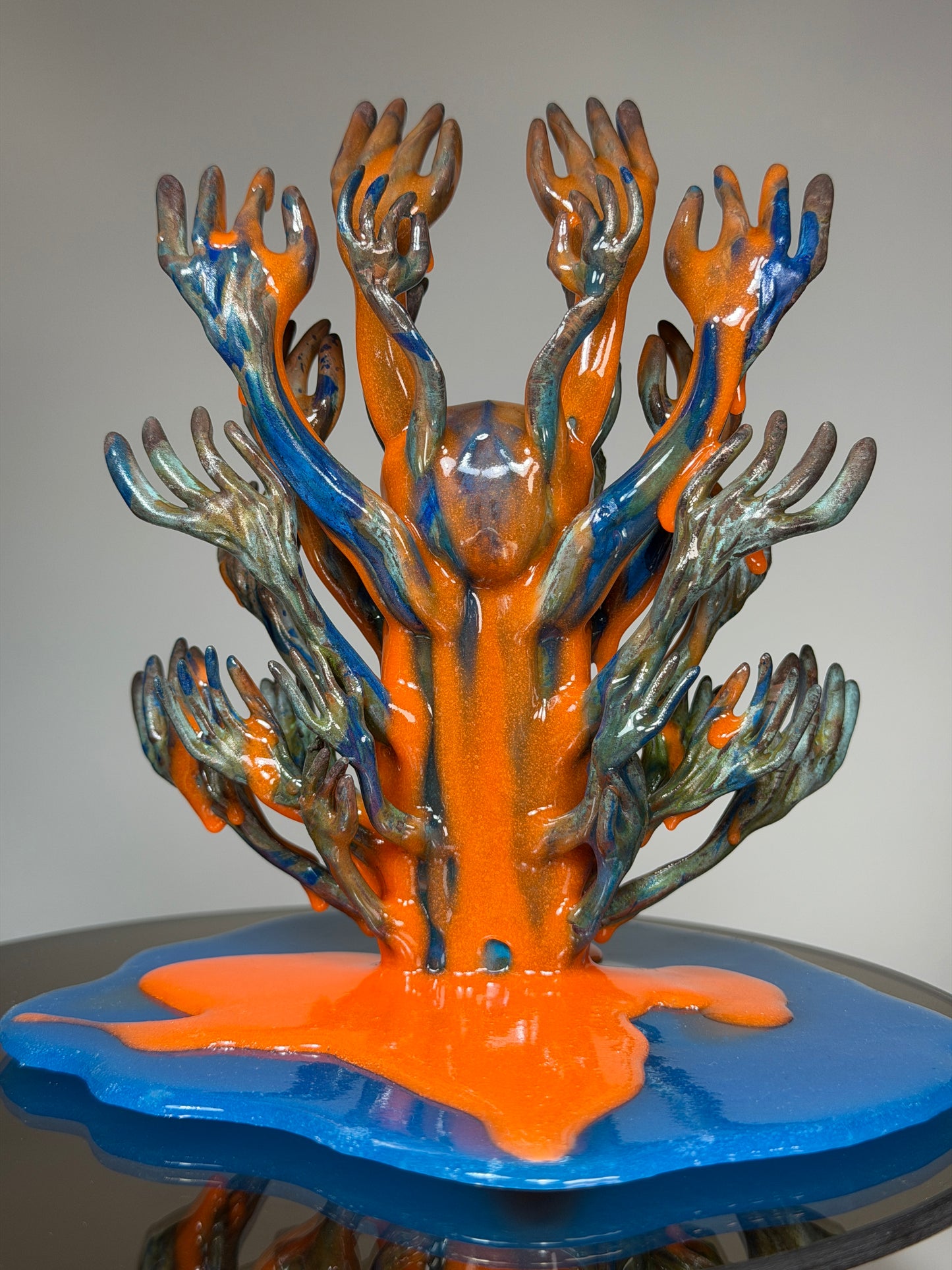 The Hands of God: Copper Plated Color Dump Glow Universe Insane