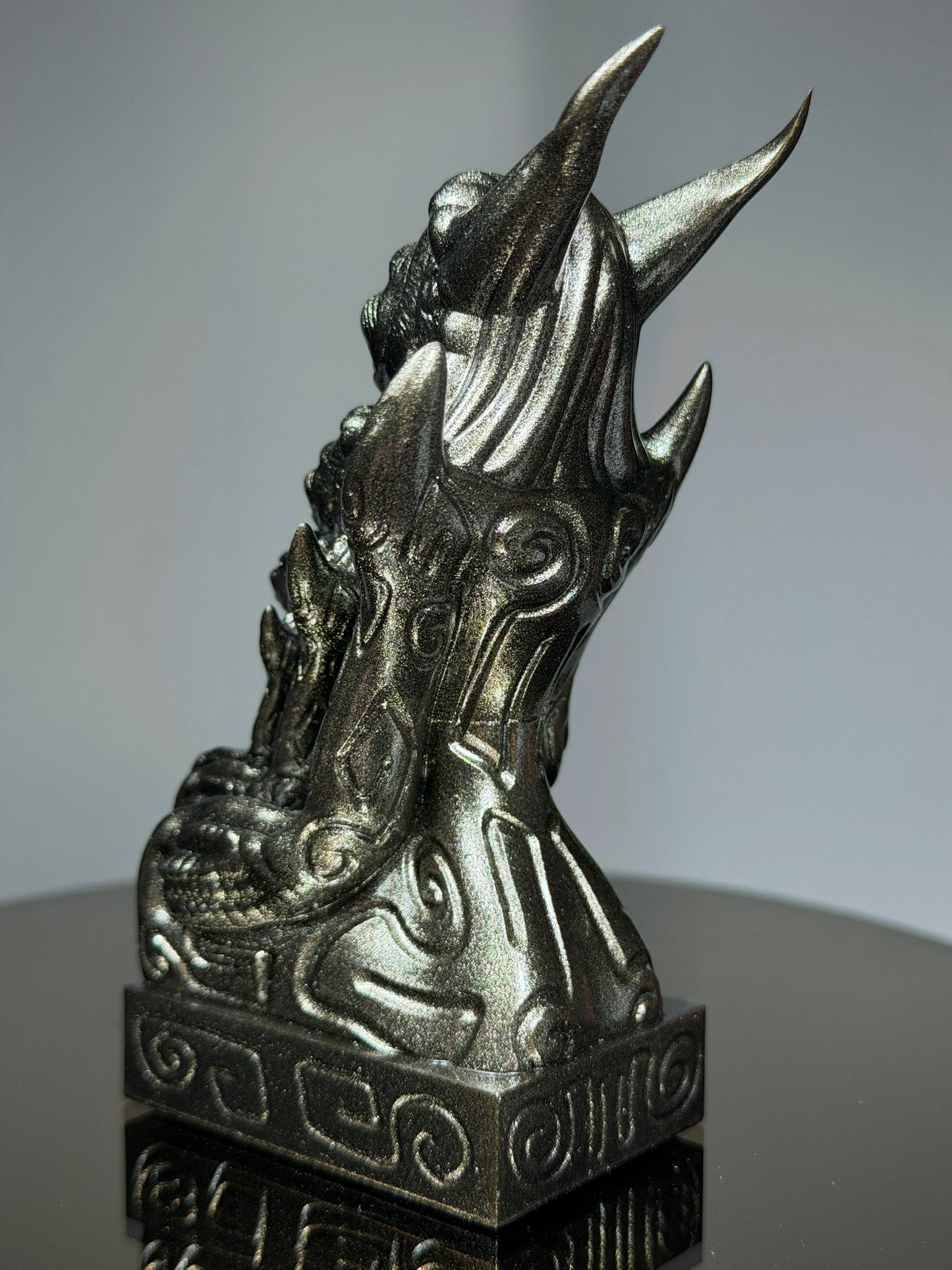 Egyptian Cosmonaut Apes: Silver Dark Metal Flaked