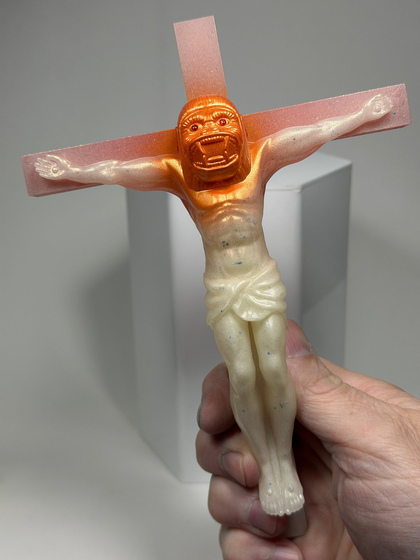 Christ on the Cross but he is an Ape (Big Choice)