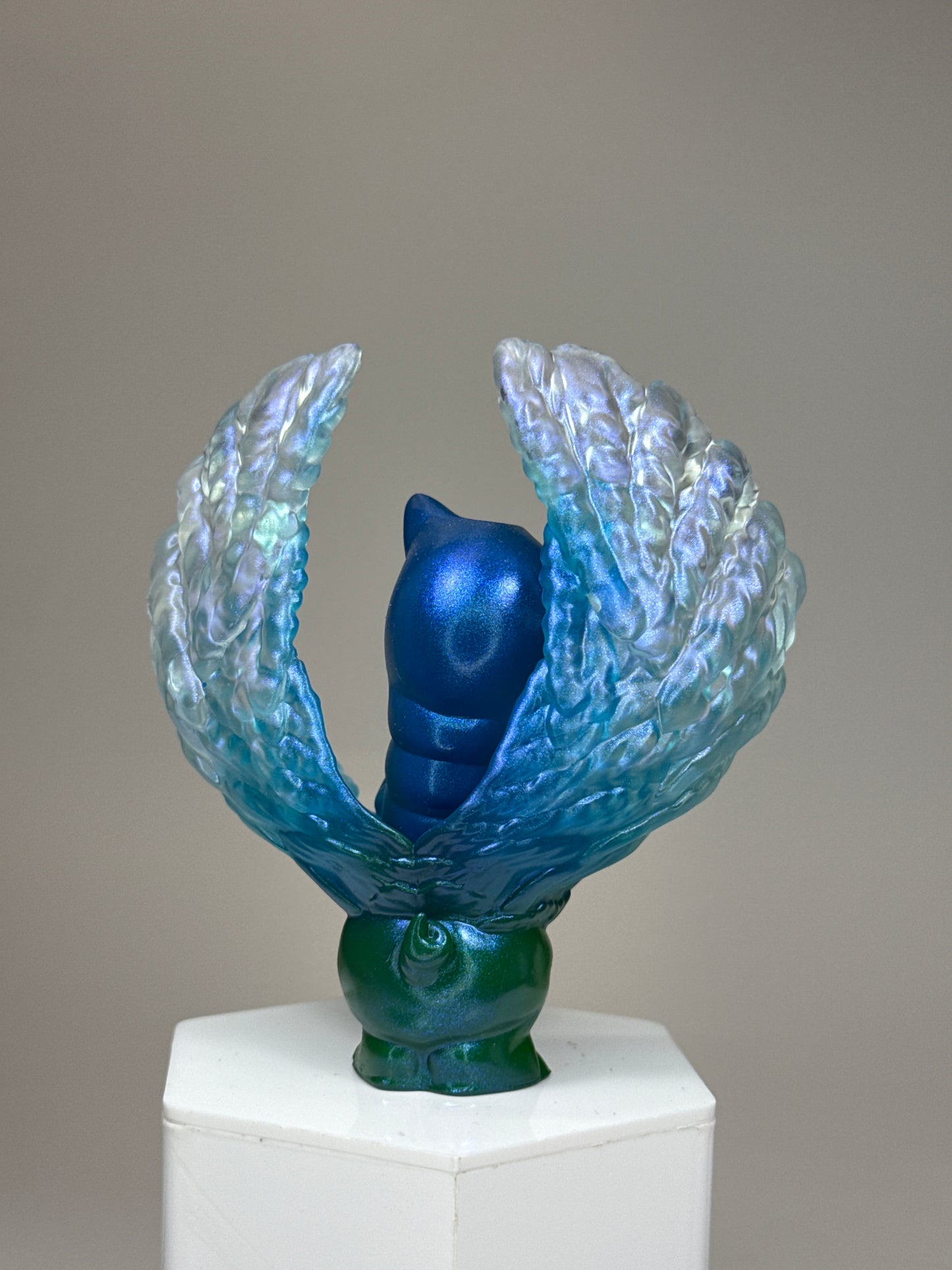 Winged Twisted Pig: Blue Heart