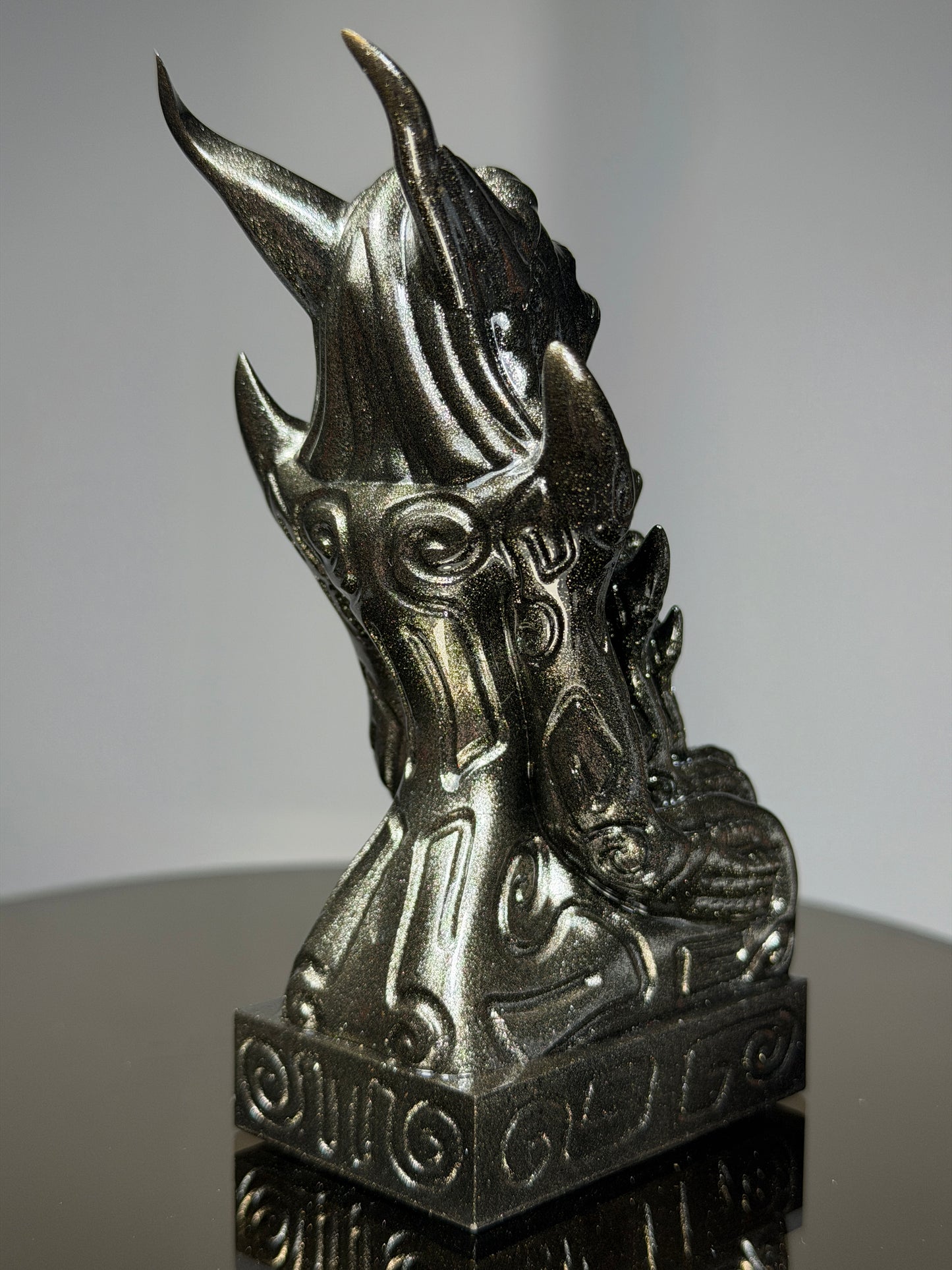 Egyptian Cosmonaut Apes: Silver Dark Metal Flaked