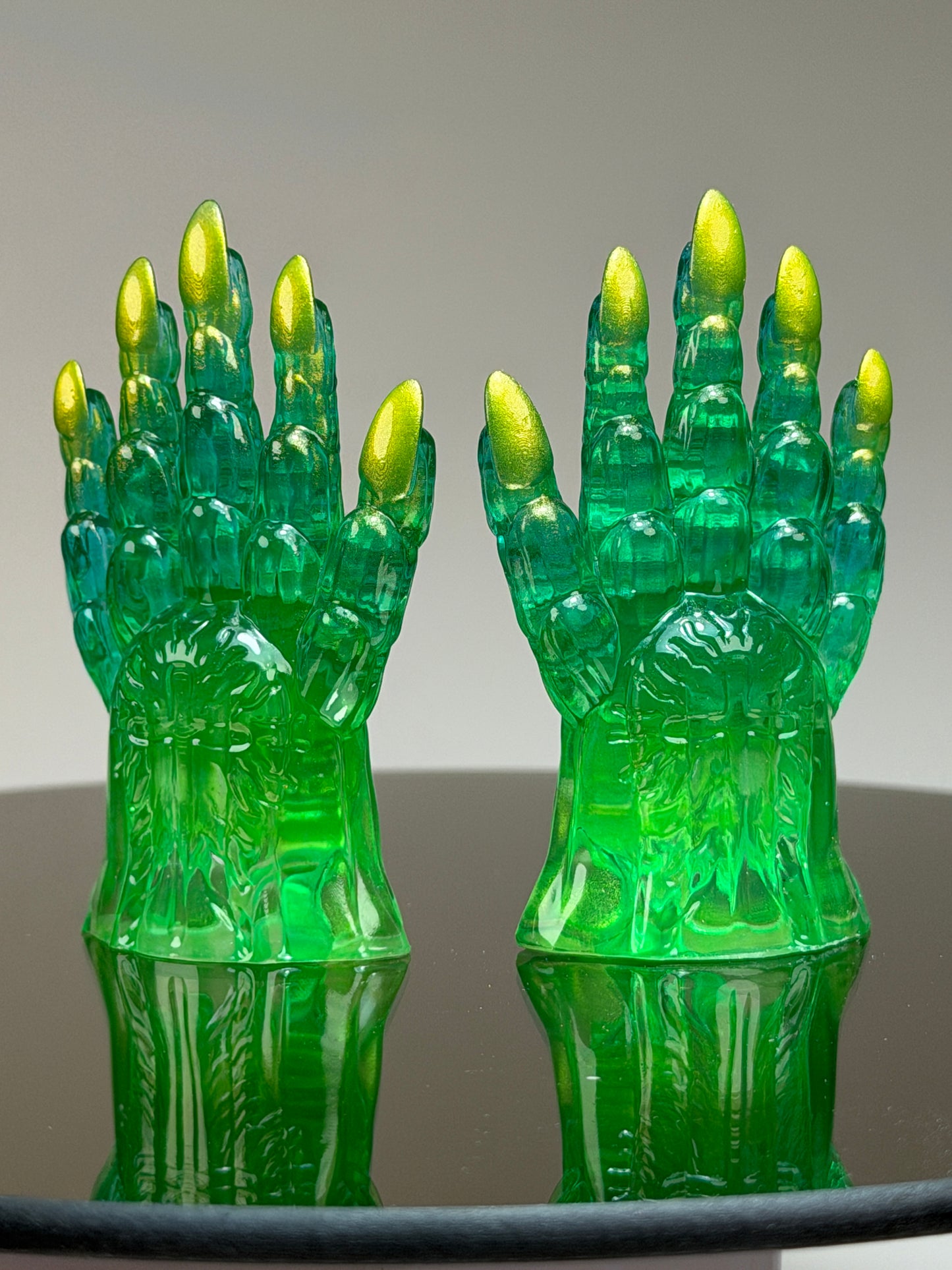 Jesus Christ Claws: Green and Gold (small set)
