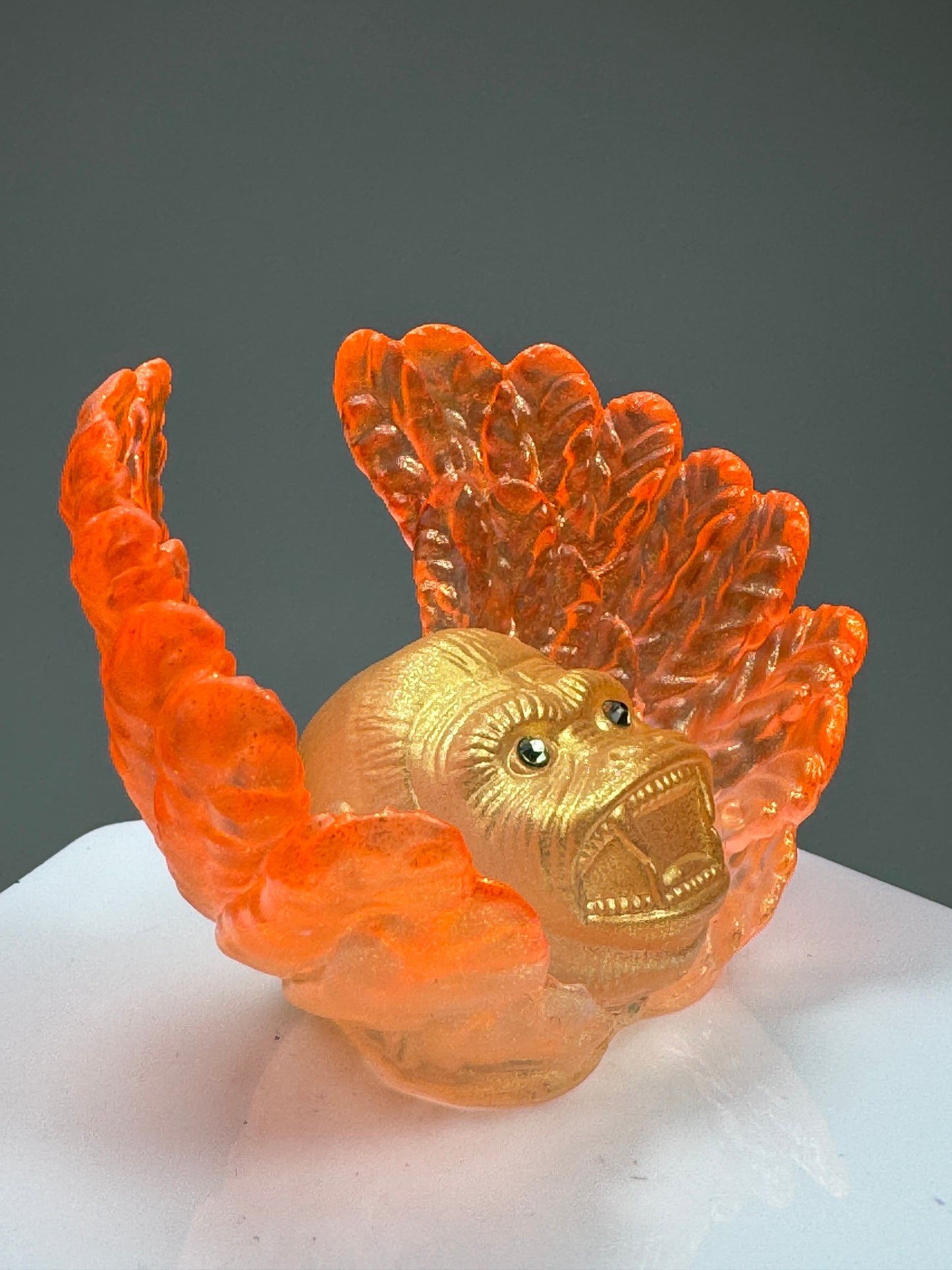 Cherub Ape: Orange and Gold