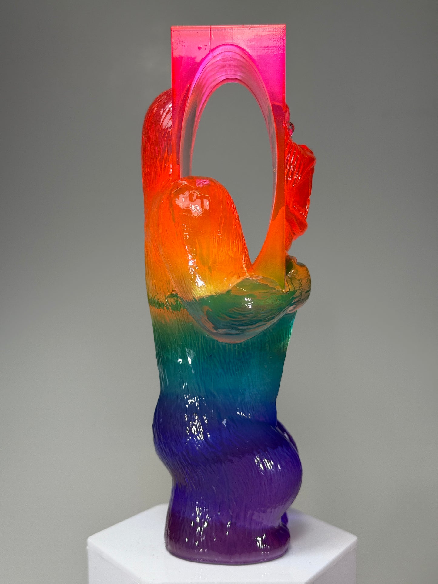 Monolith Head Ape: Transparent Rainbow