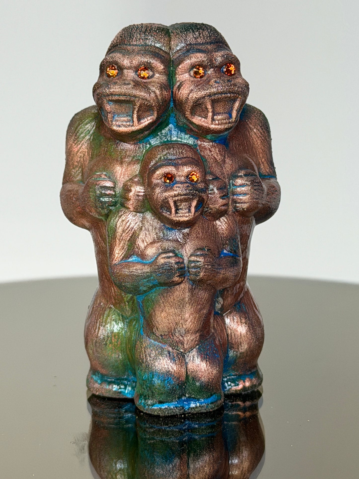 Ape Family: Copper Plated Old