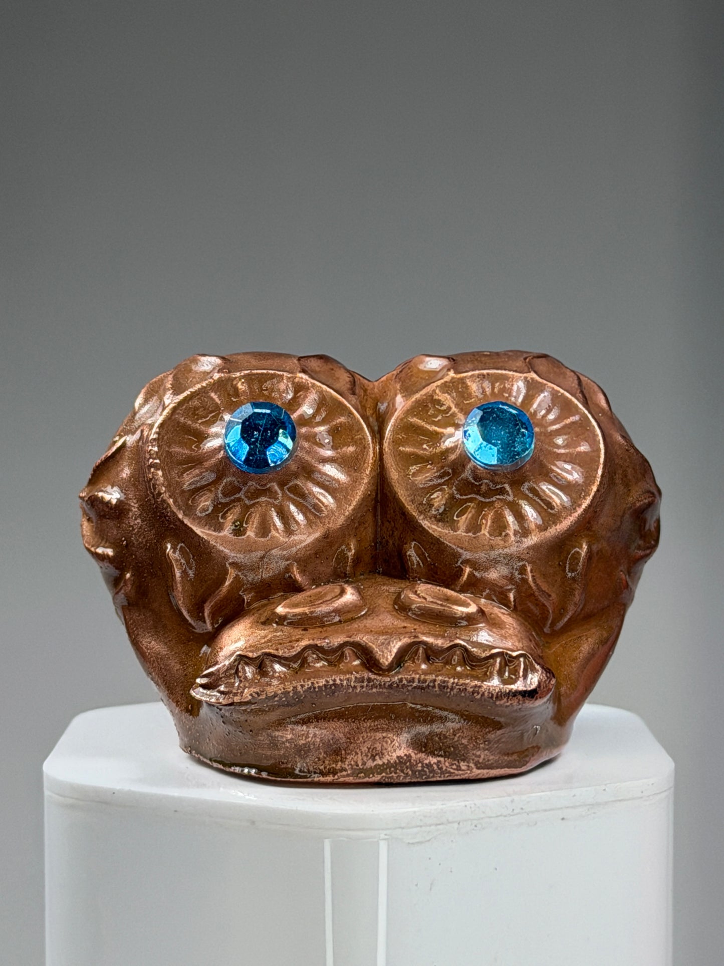 Eyeball Freak Head: Copper Plated Hard Times