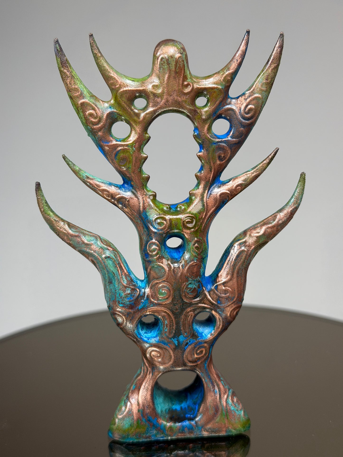 Glyph Number Nine: Copper Plated Sharp Flow