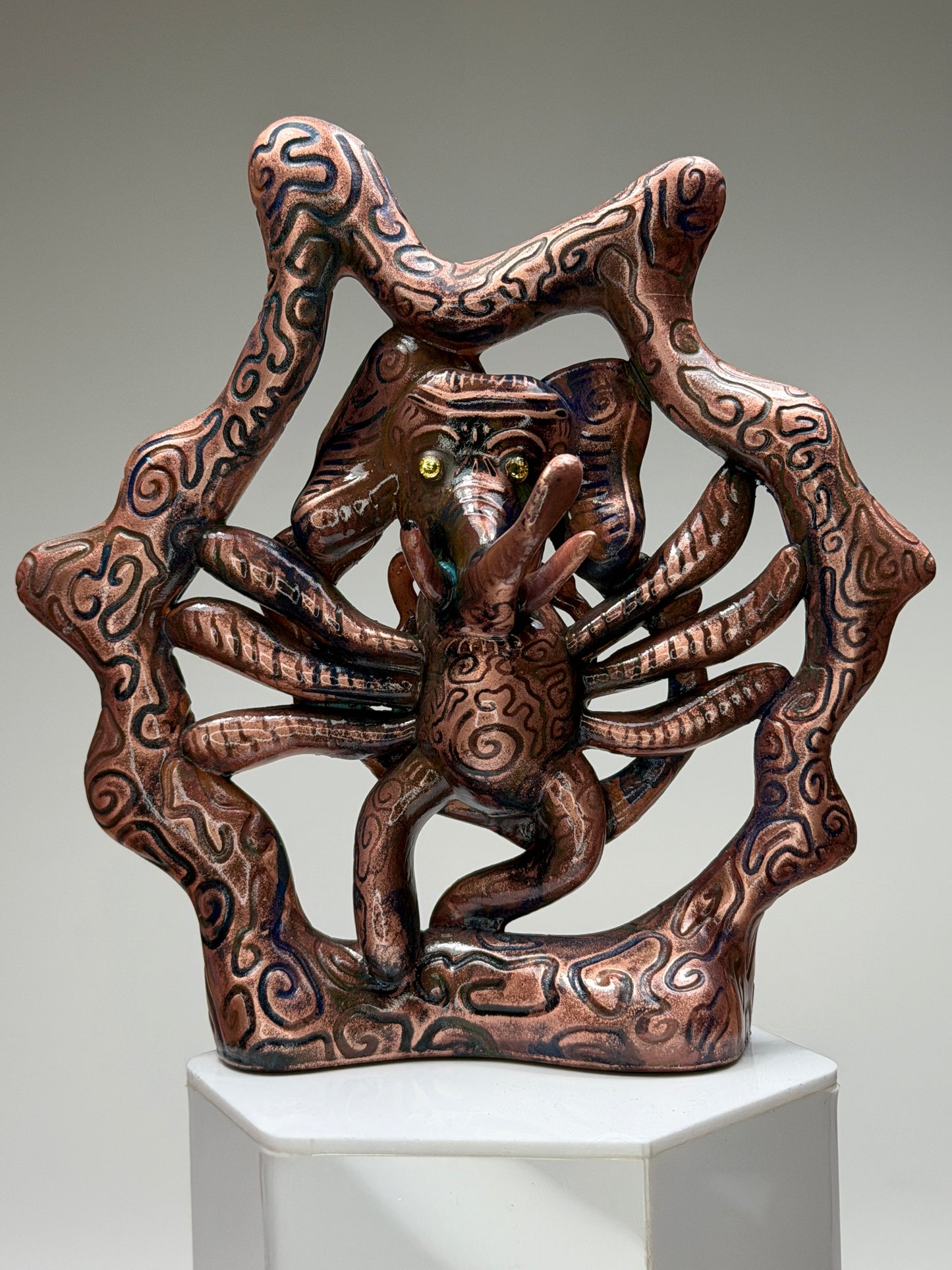 Ganna Sh’aa: Copper Plated with Dark Blue