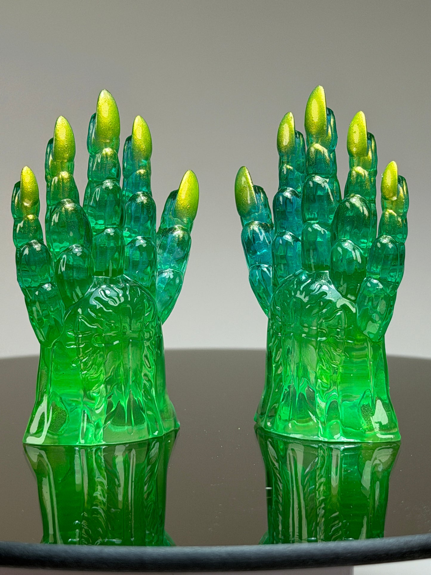 Jesus Christ Claws: Green and Gold (small set)