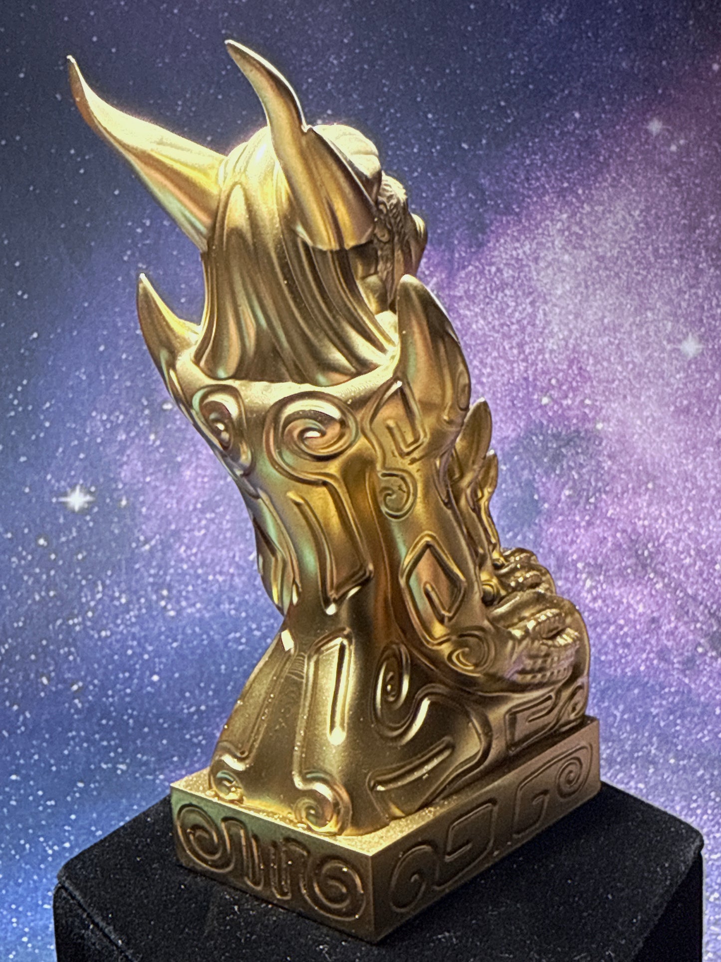 Egyptian Cosmonaut Apes: Gold with Neon Rhinestones