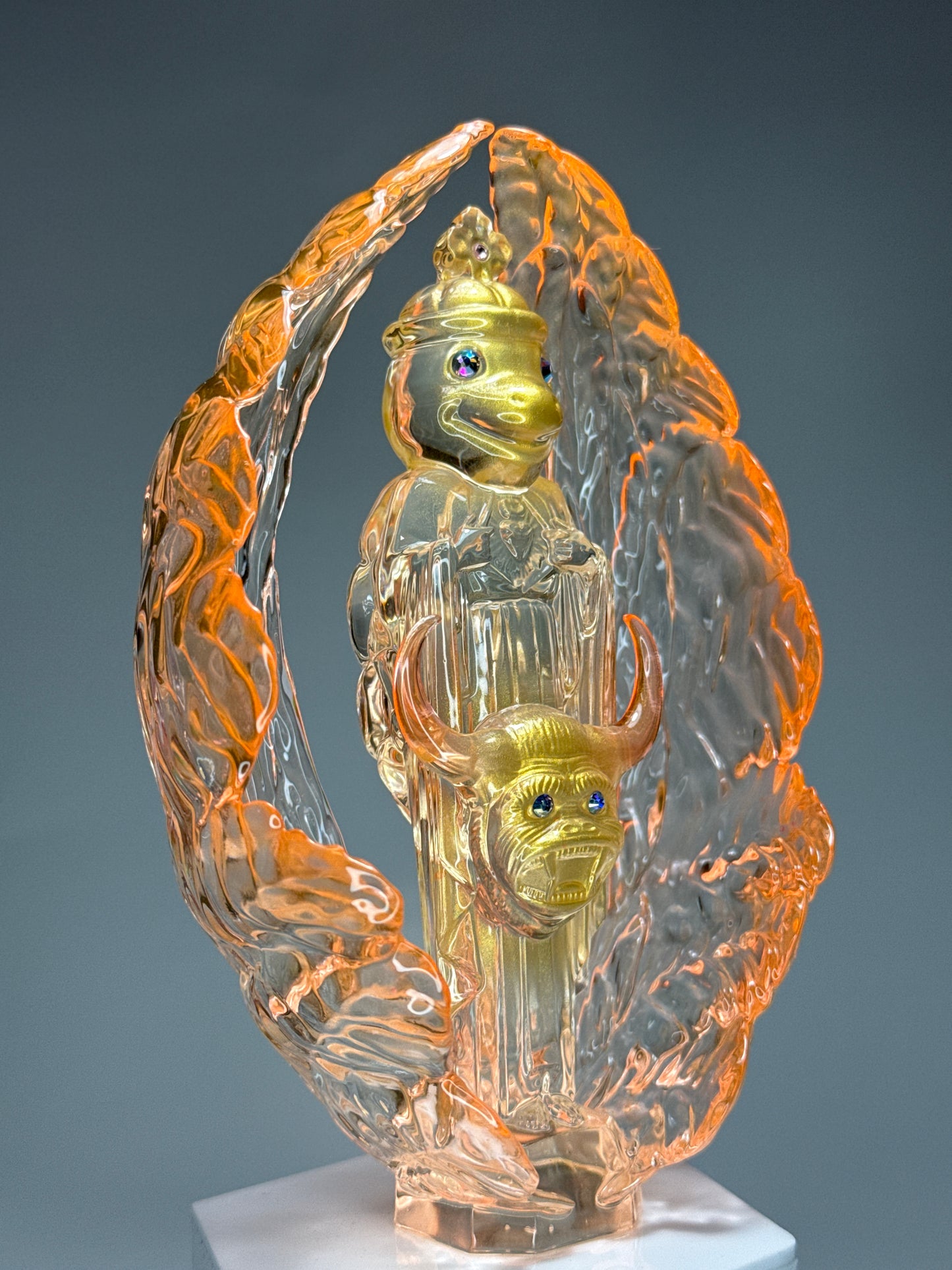 Turtle at the End of Days: Orange/Gold/Clear