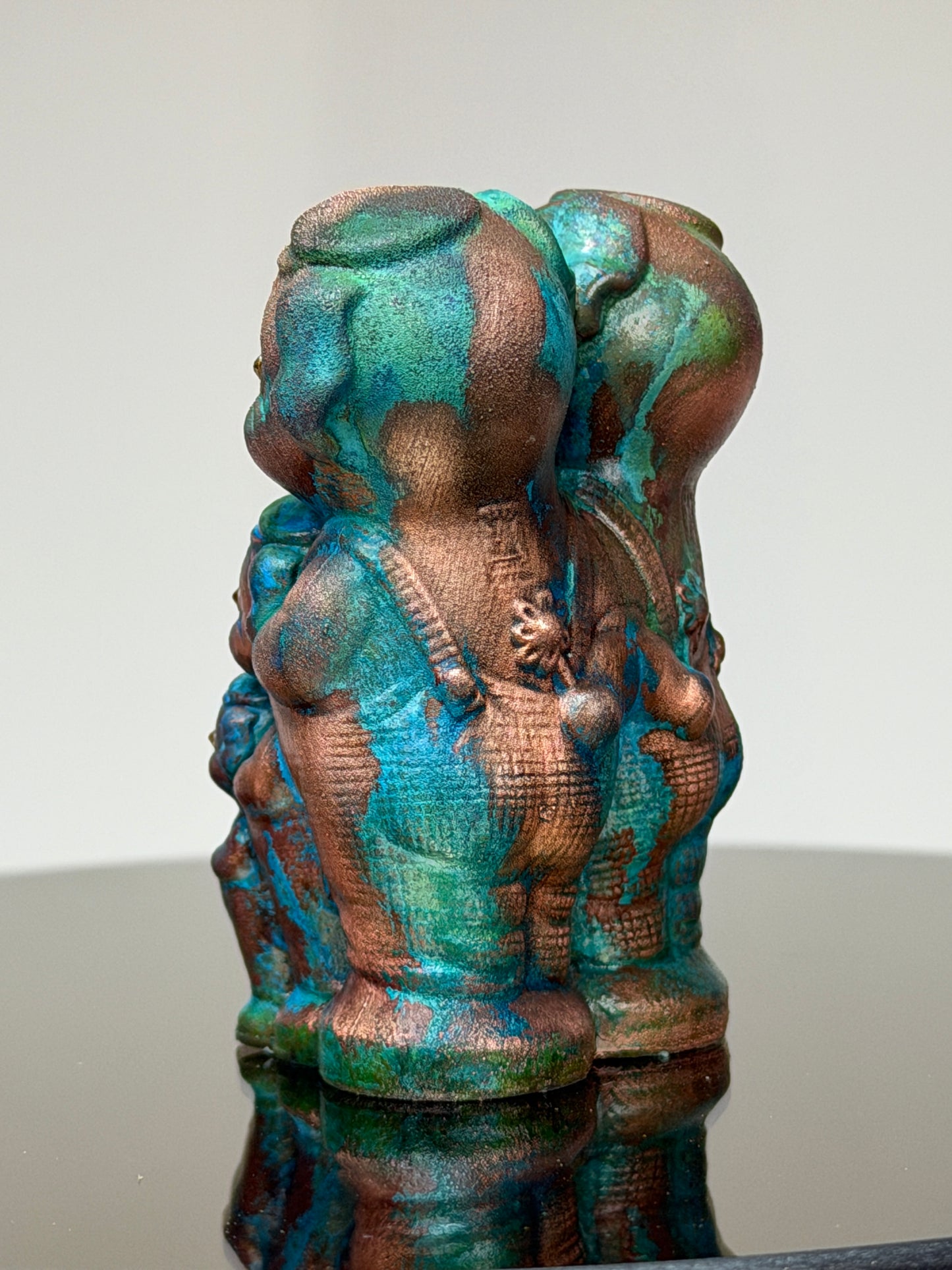 Flower Pig Generations: Copper Plated Rows