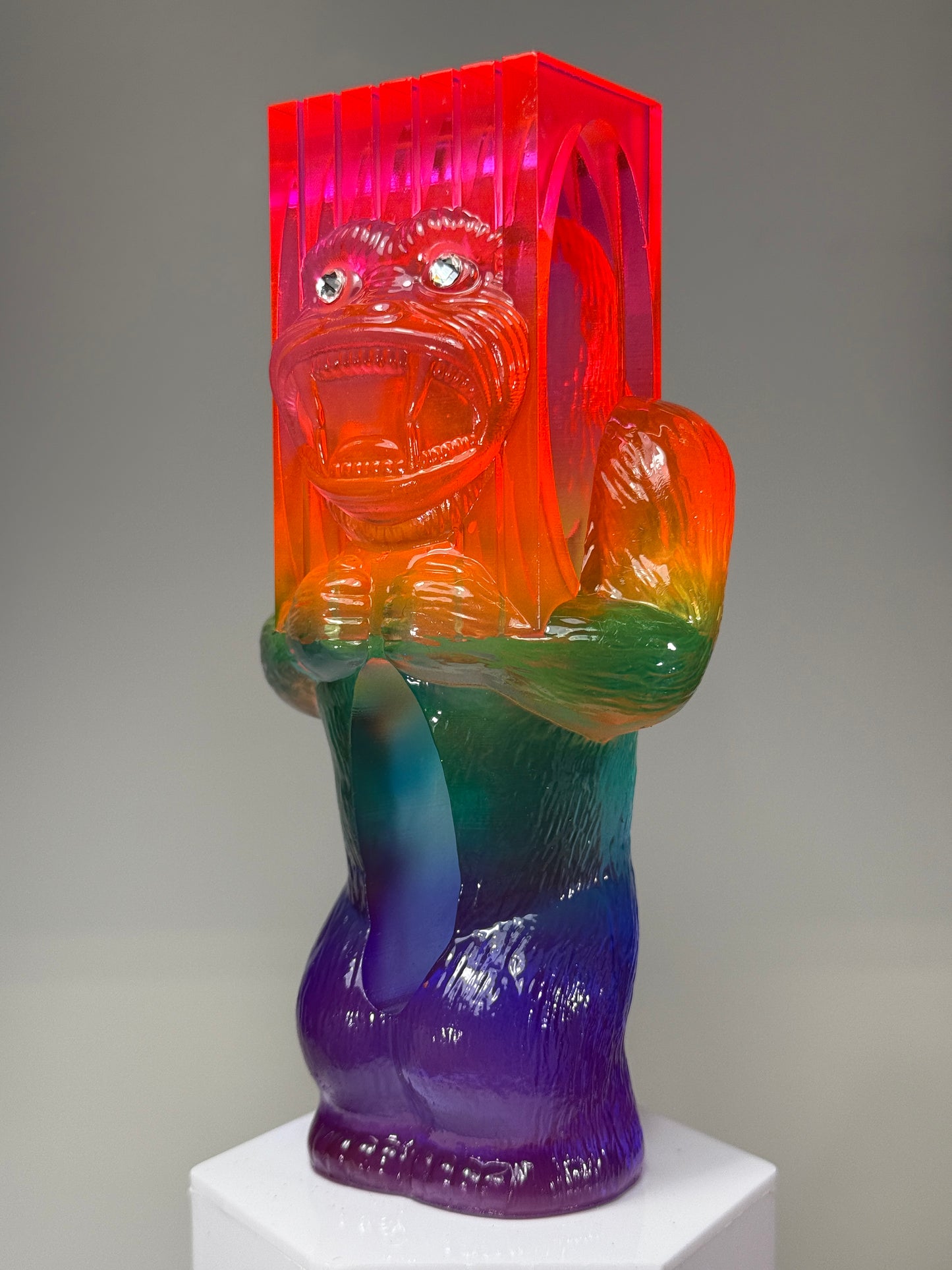 Monolith Head Ape: Transparent Rainbow