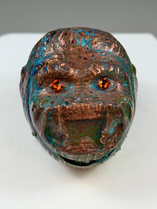 Ape Head: Copper Plated Rough Transport