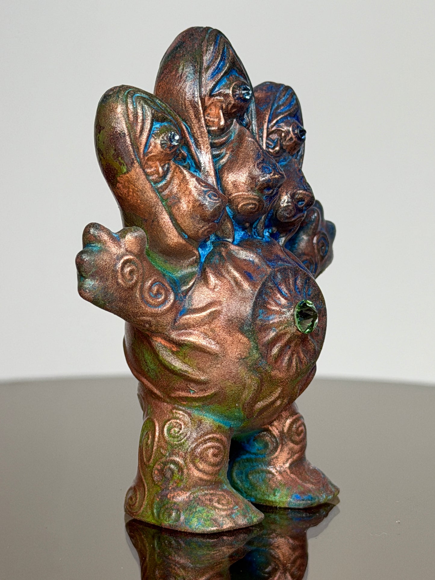 Sad Dog Eyeball Troll: Copper Plated Cry