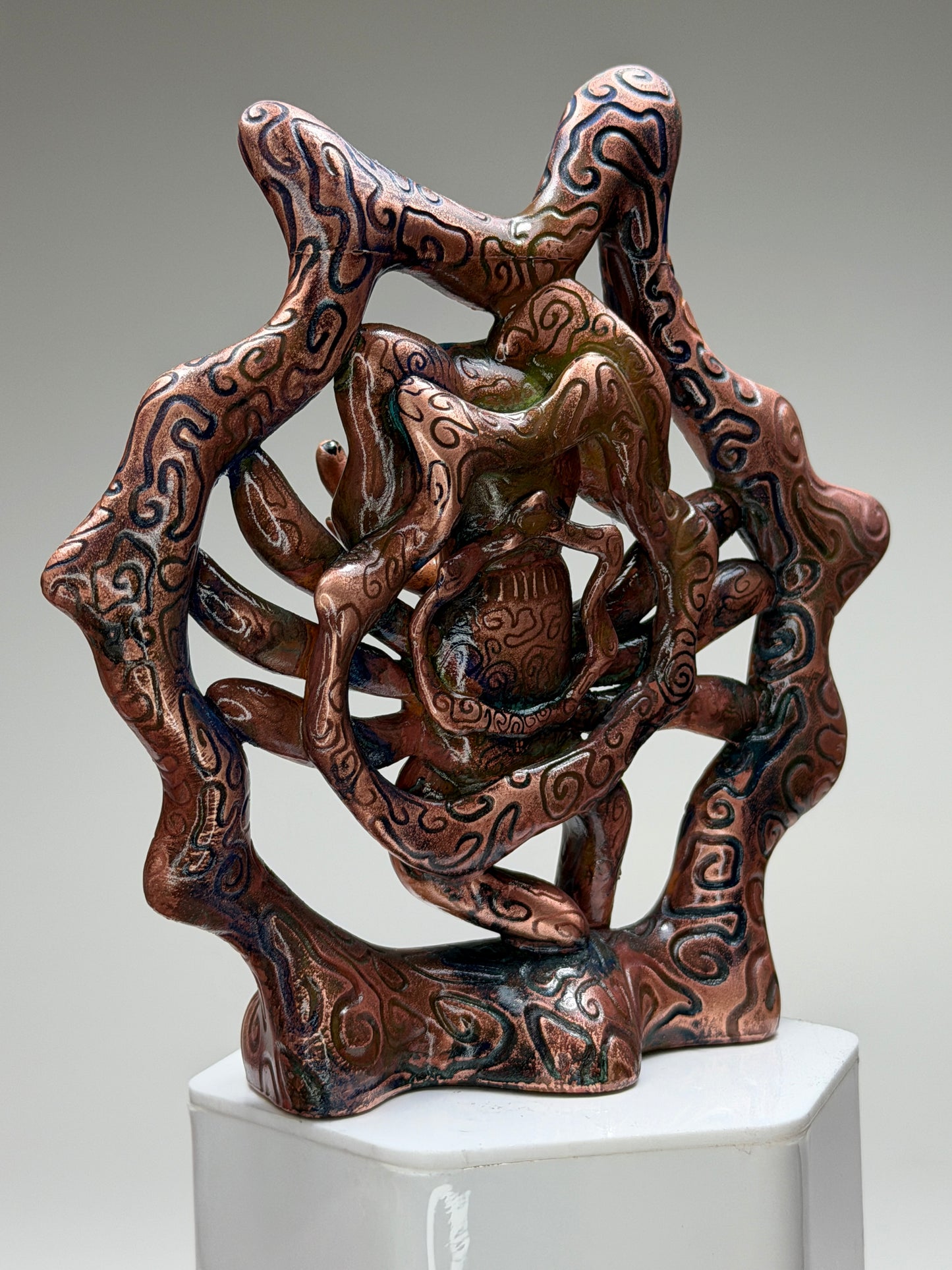 Ganna Sh’aa: Copper Plated with Dark Blue