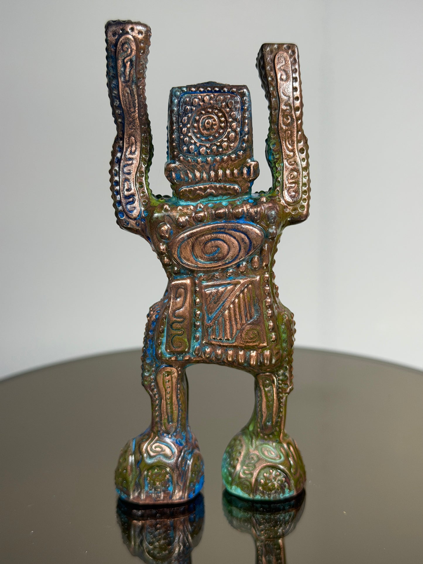 Wonky Robot: Copper Plated CarryOn