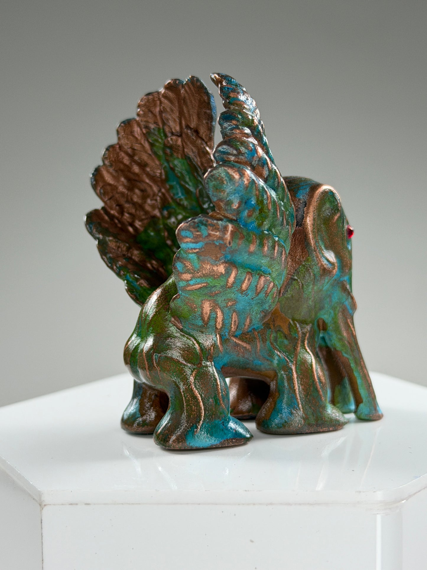 Winged Elephant of the New Day: Copper Plated