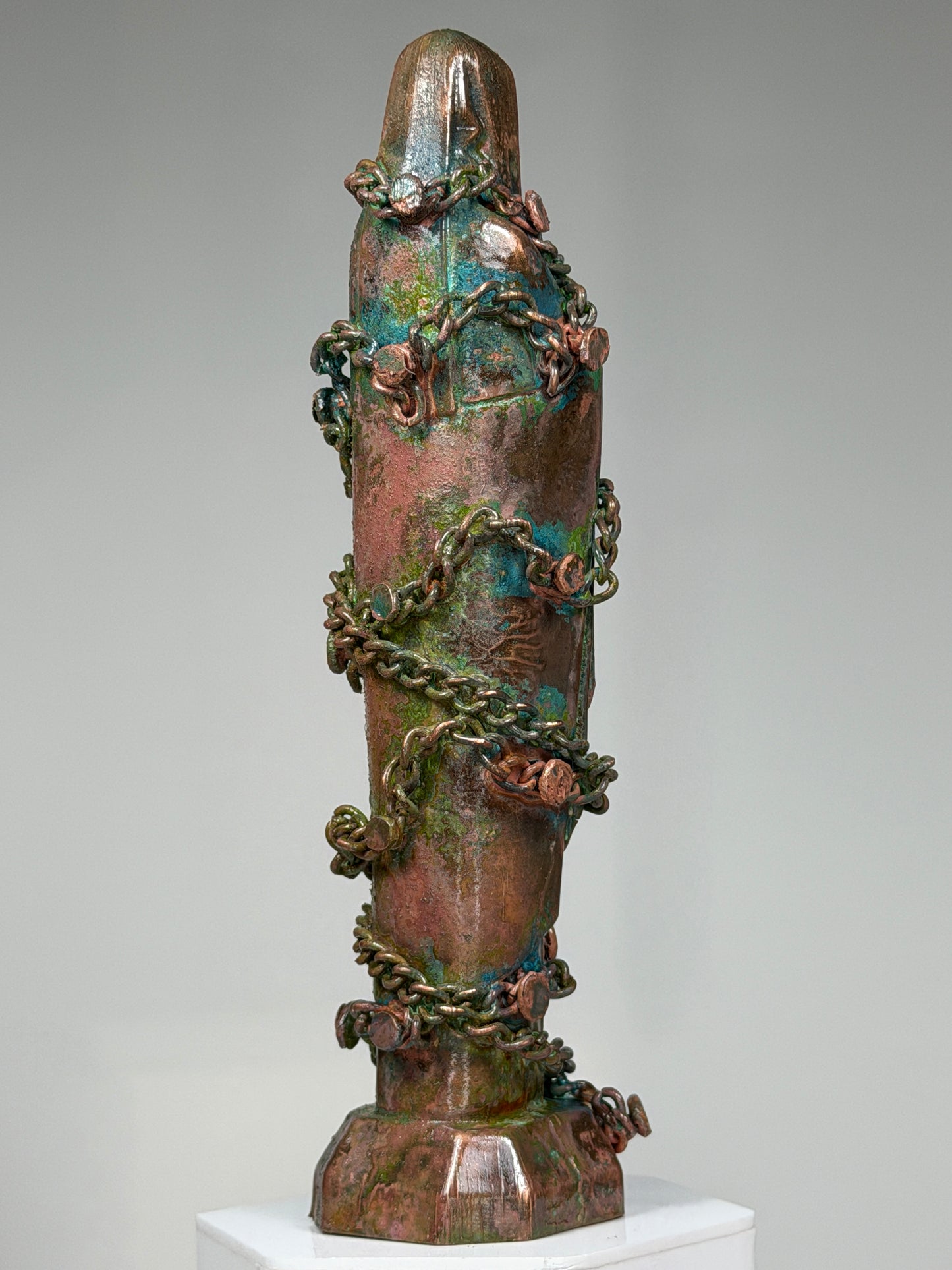 Modern Mary: Copper Plated and Chained