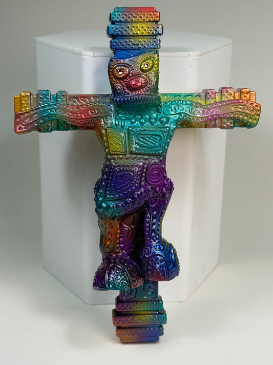 Wonky Robot Up on the Cross: Busy