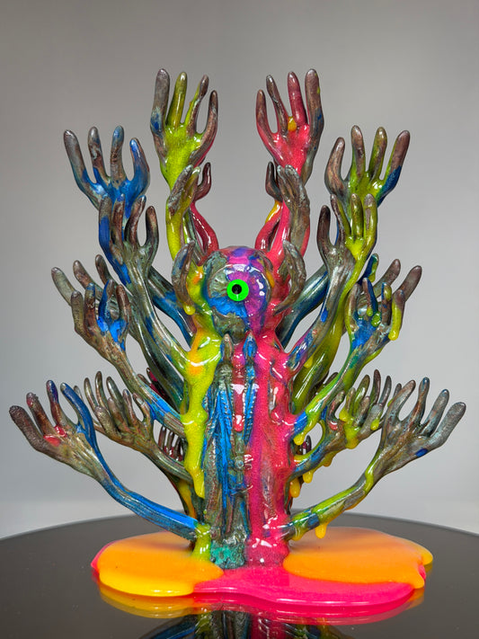 The Hands of God: Copper Plated Color Dump Glow Universe Sane