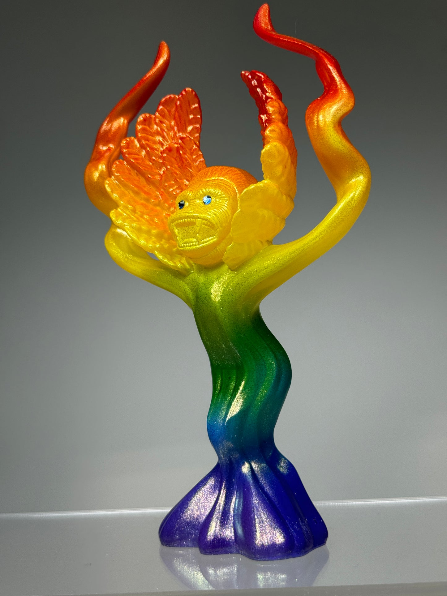 Adult Cherub Ape: Gold Rainbow