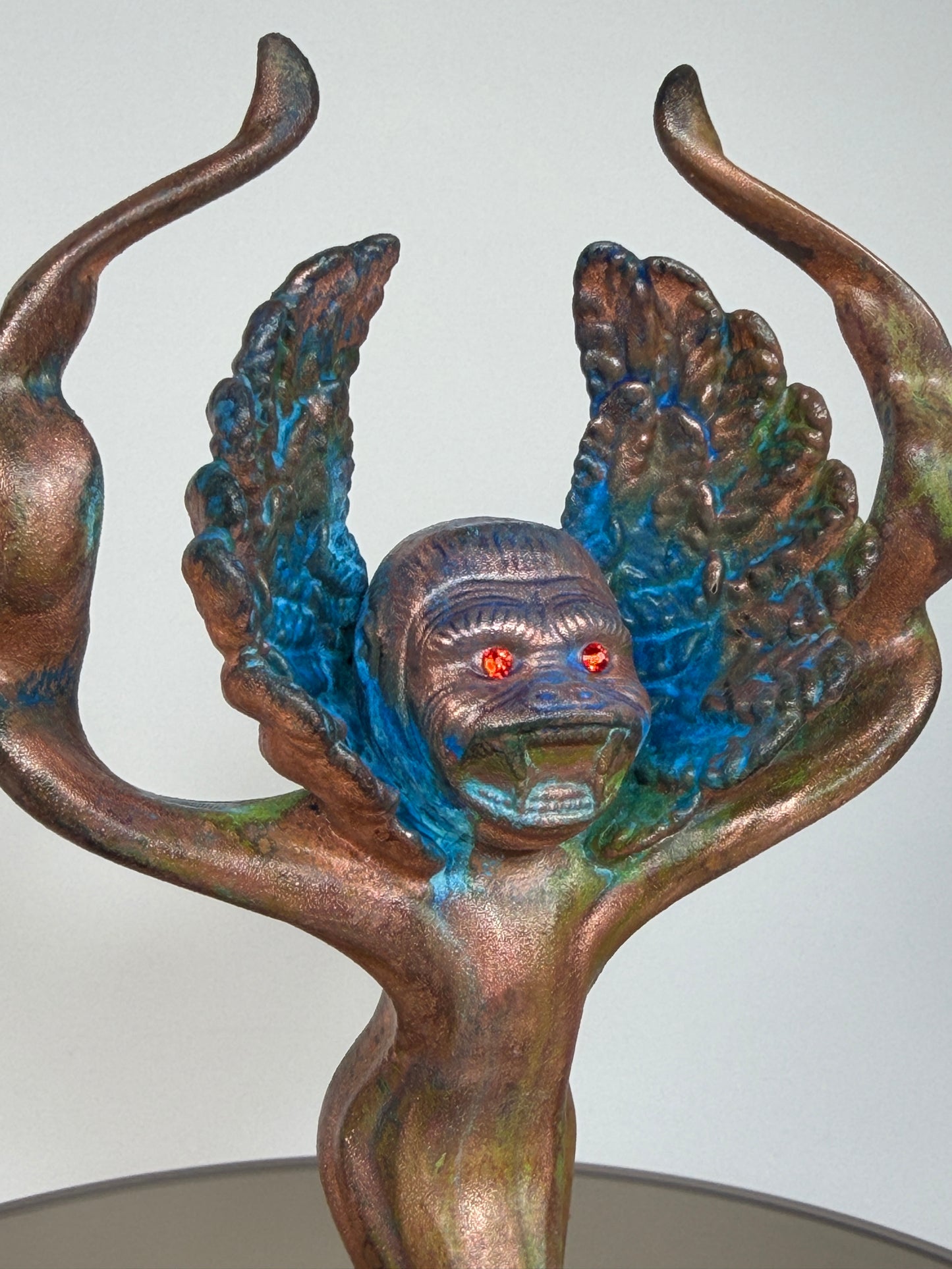 Adult Cherub Ape: Copper Plated Tall Complications