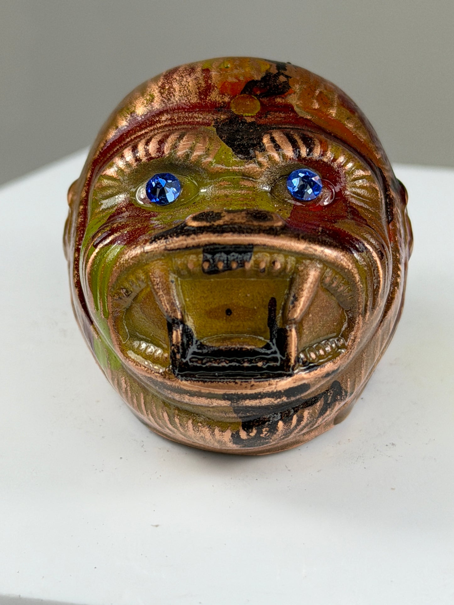 Ape Head: Copper Plated Color Remove