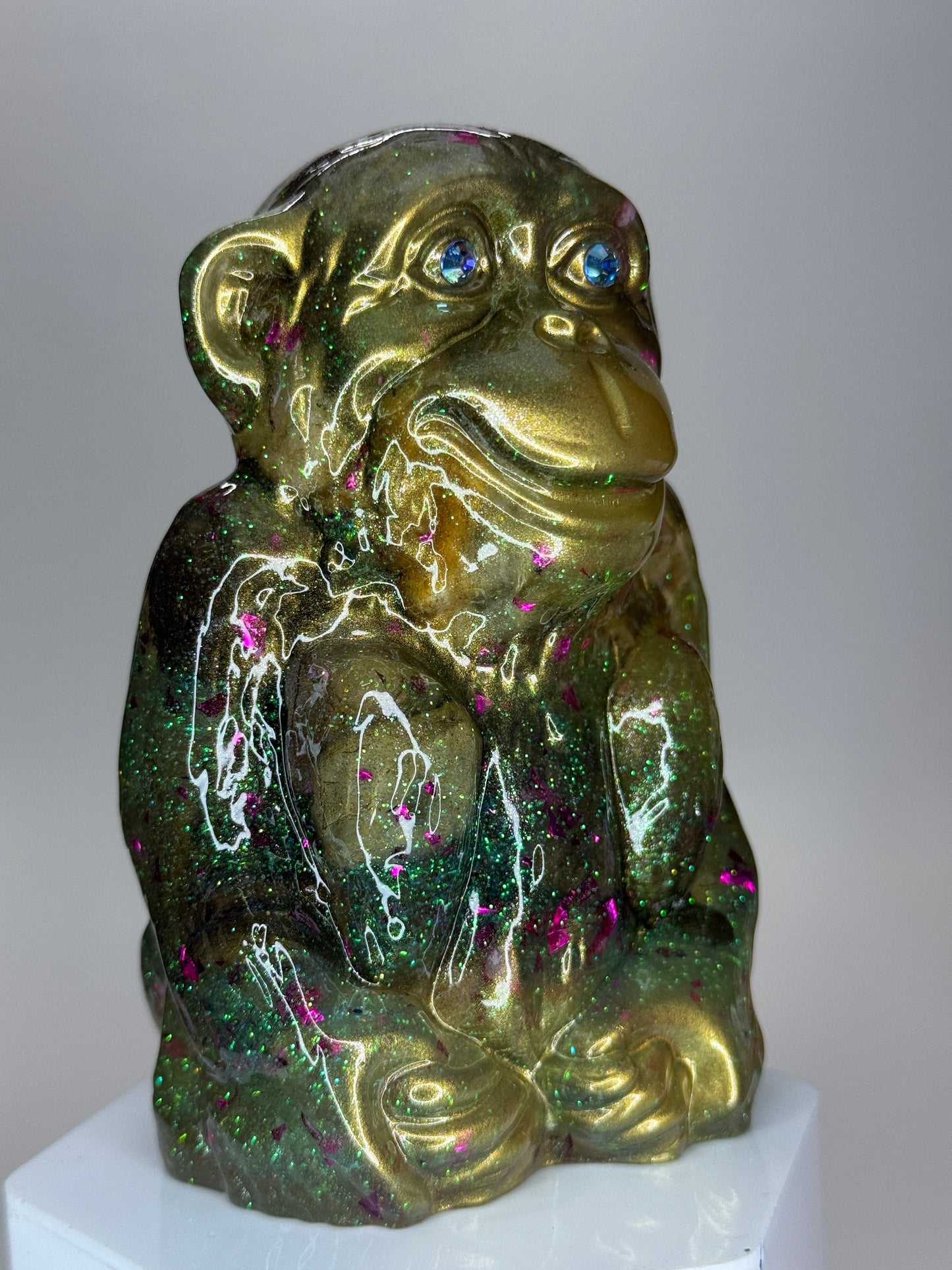 Sitting Monkey: Space Factory Glitter