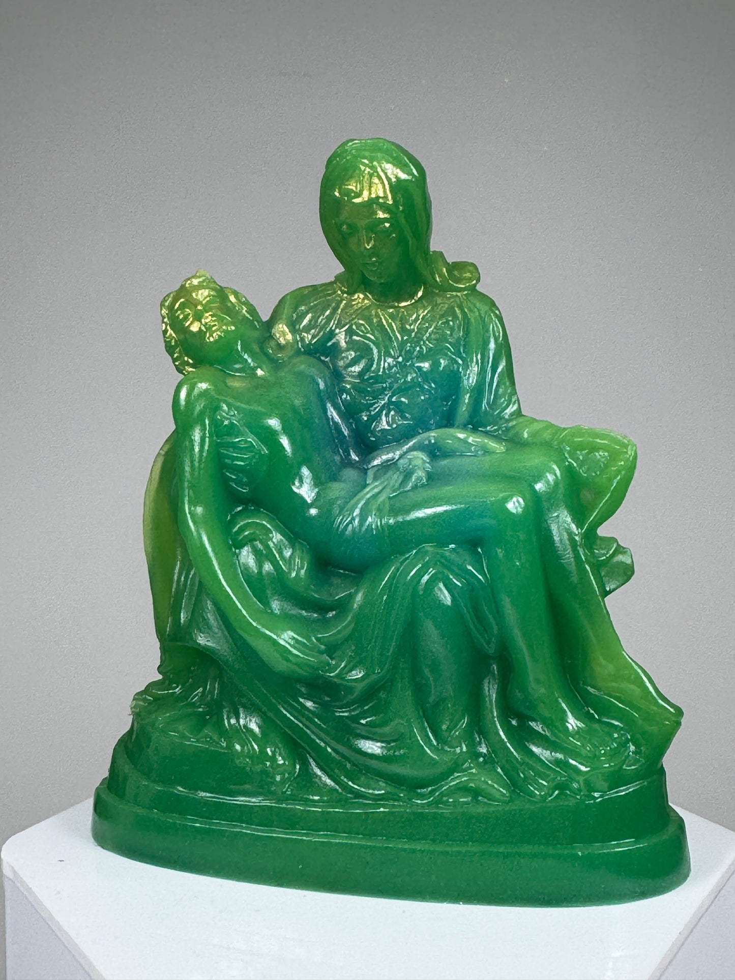 Pietà: Glow Green with Gold