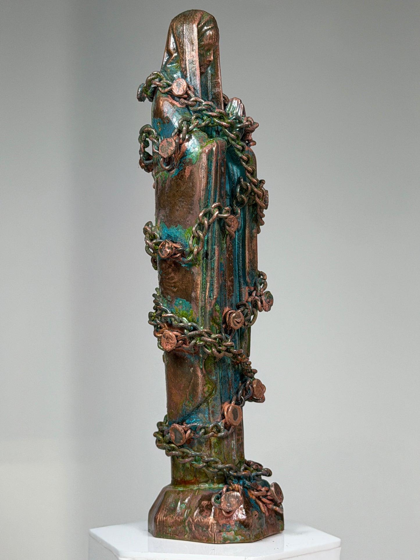 Modern Mary: Copper Plated and Chained