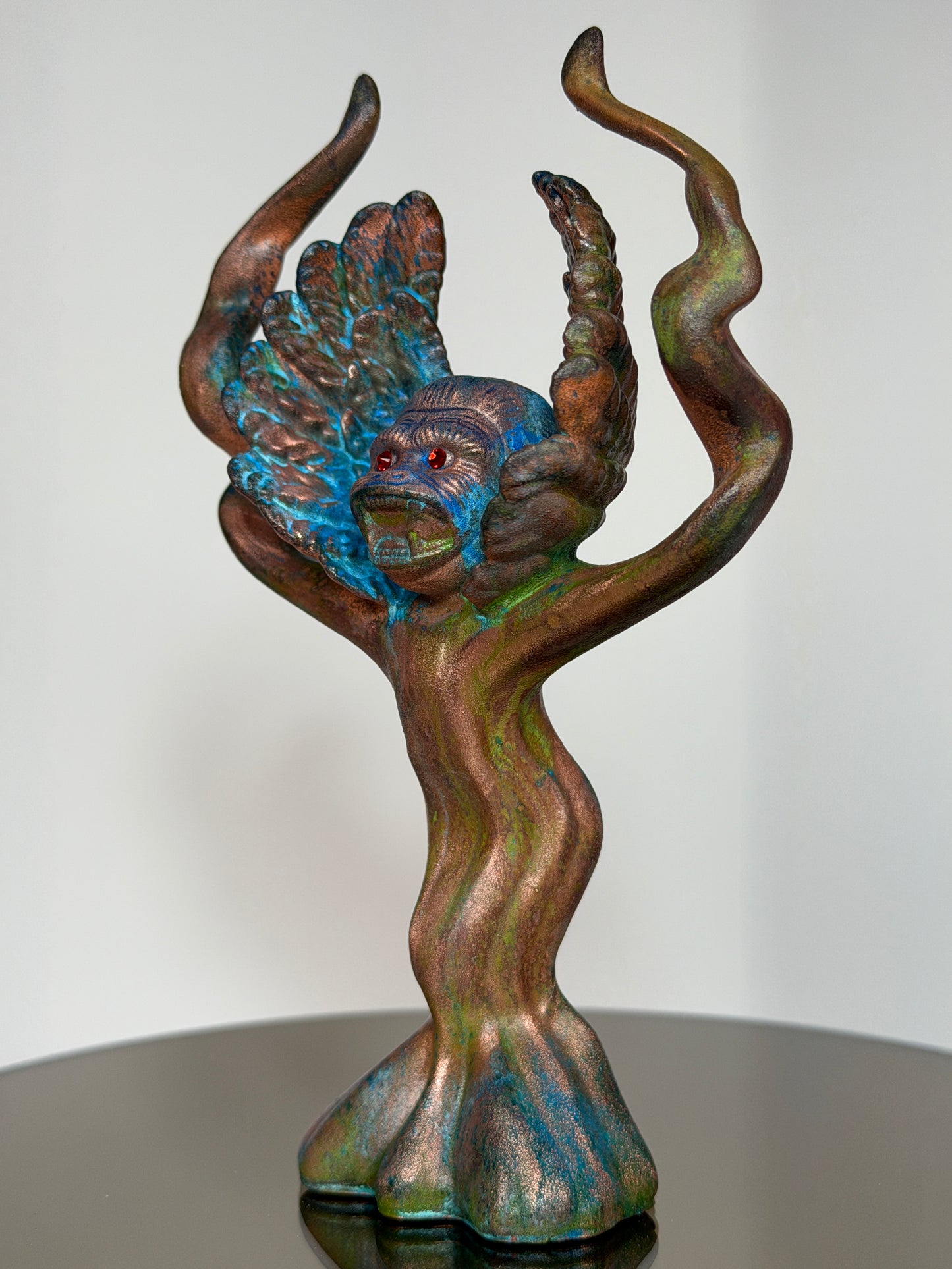 Adult Cherub Ape: Copper Plated Tall Complications