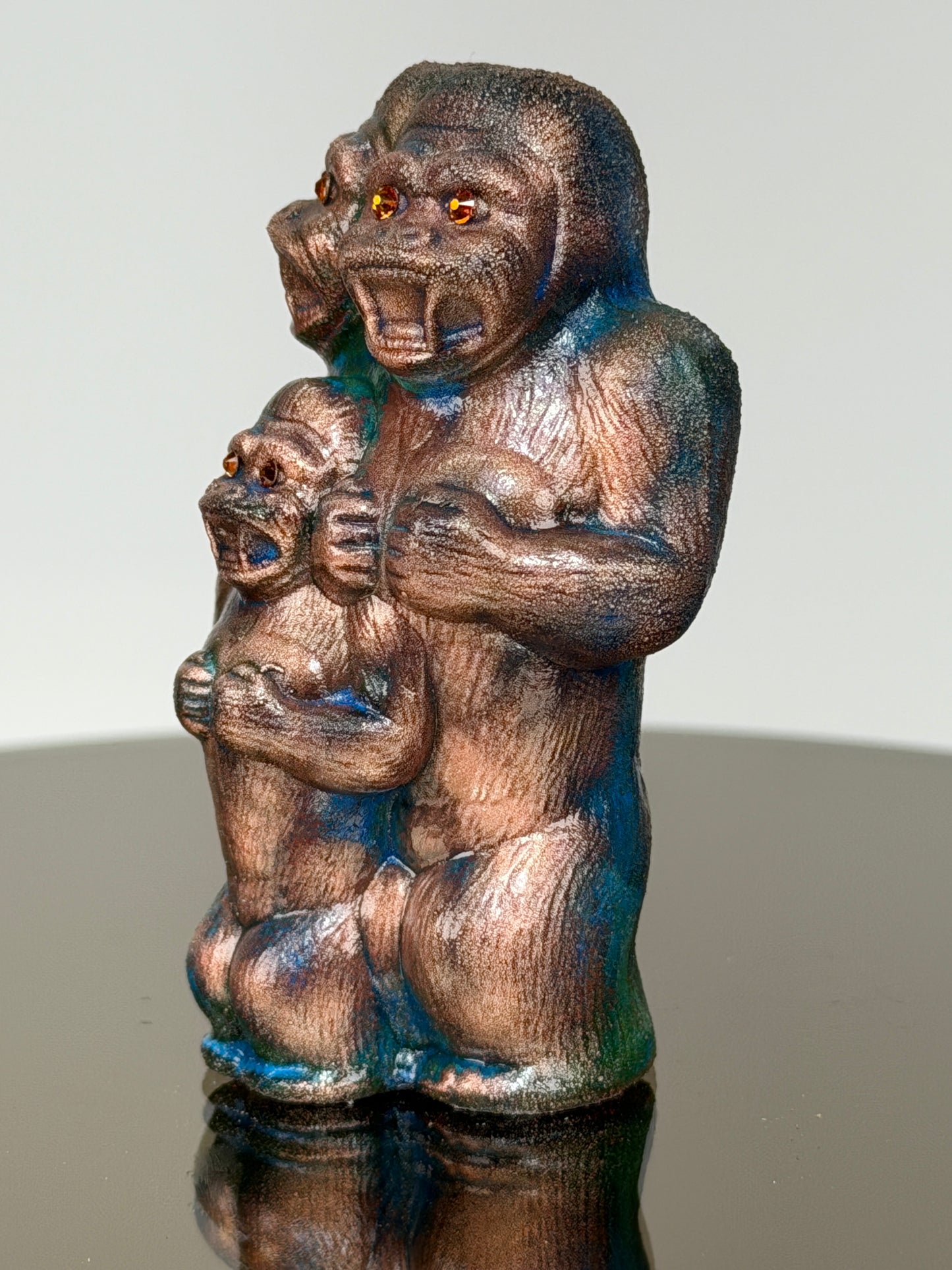 Ape Family: Copper Plated Old
