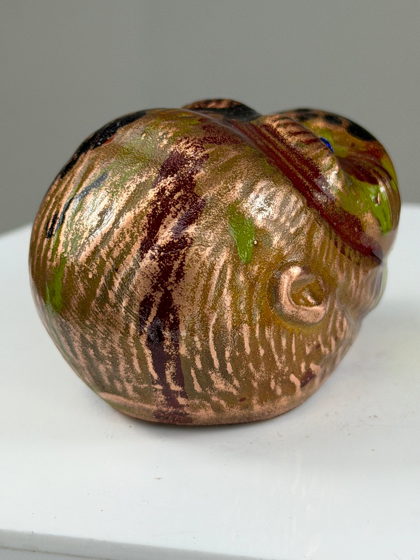 Ape Head: Copper Plated Color Remove