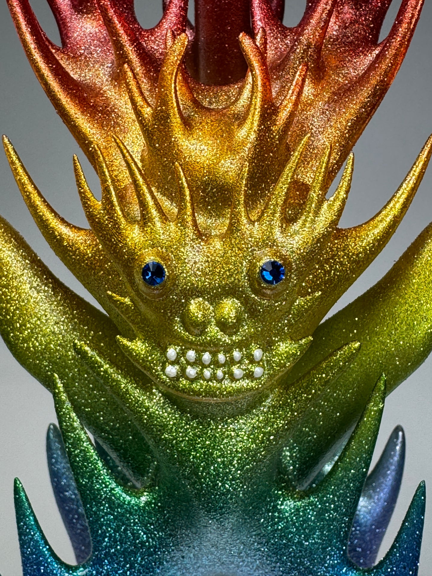 Antler Beast Glyph: Metal Flaked Rainbow