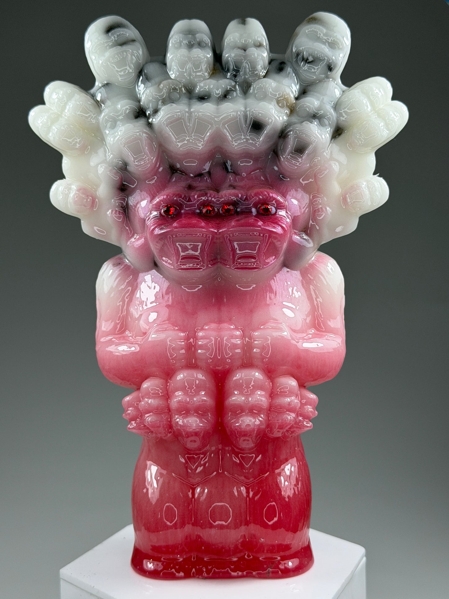 Mega God Ape Lord Freak: White/Red Fade Glow