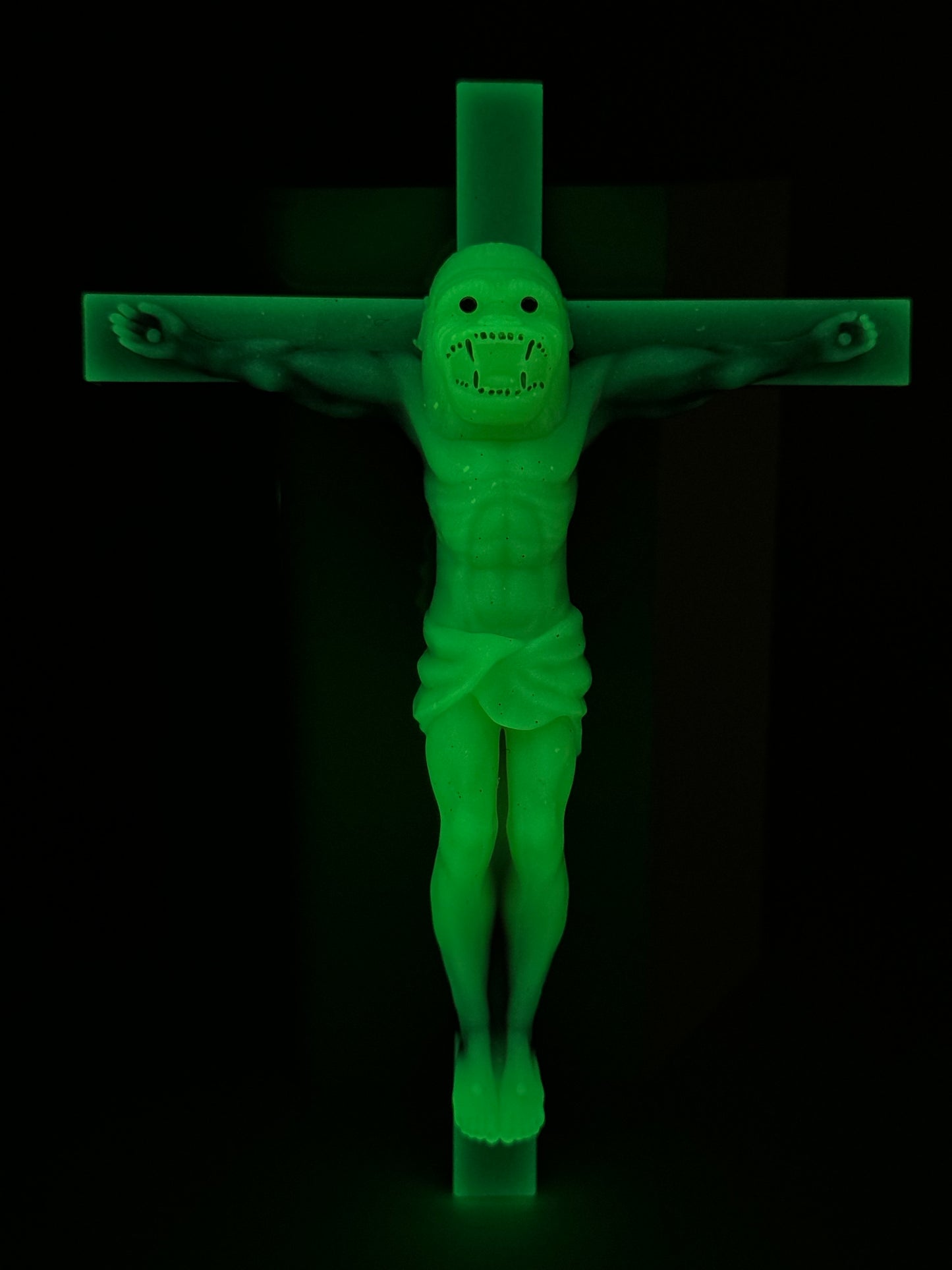 Christ on the Cross but he is an Ape, Magical Toy: Stay Awake All Night, Think of his Suffering