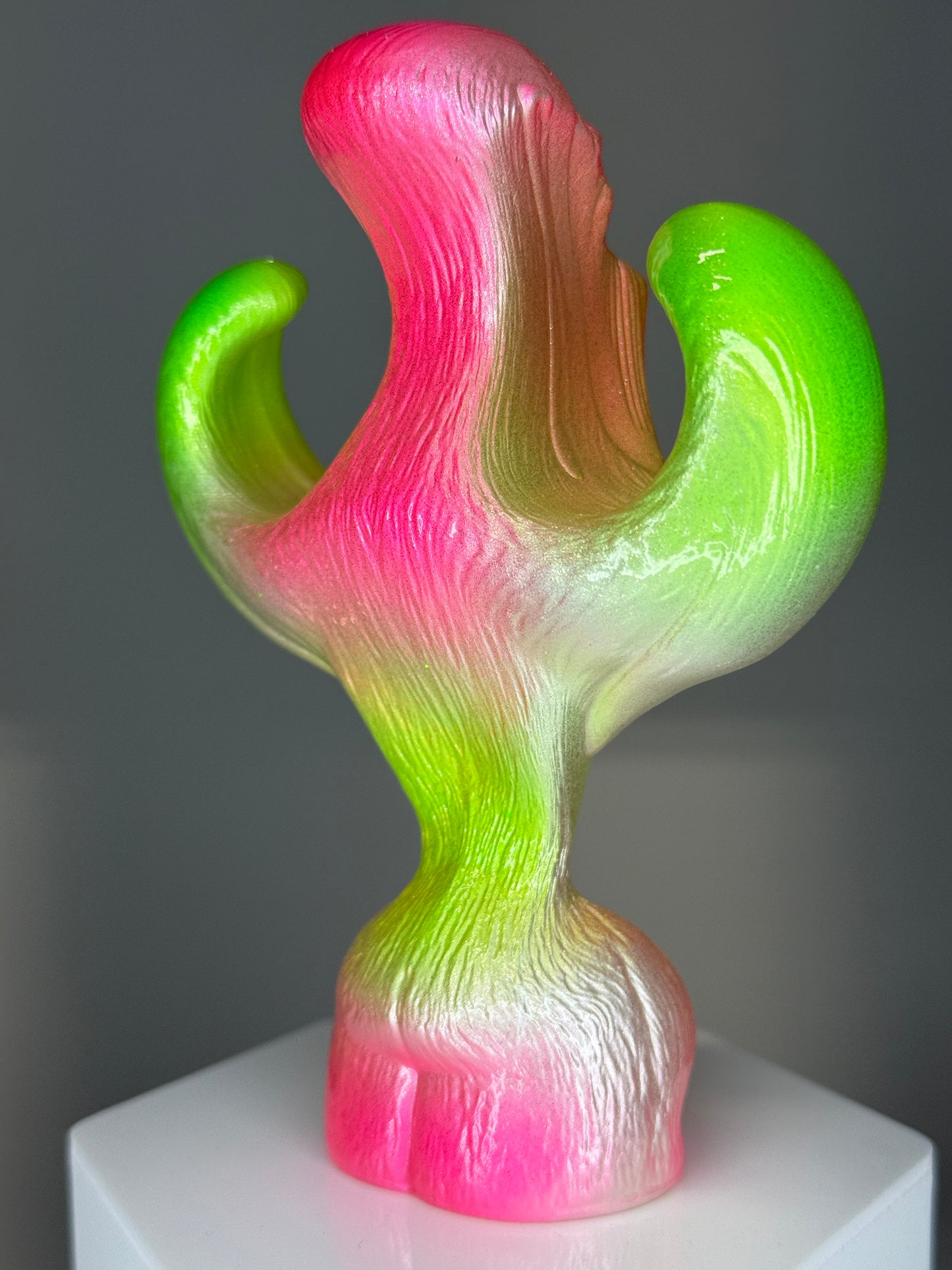 Breaking Wave Ape: Neon Chalk Style Pink/Green